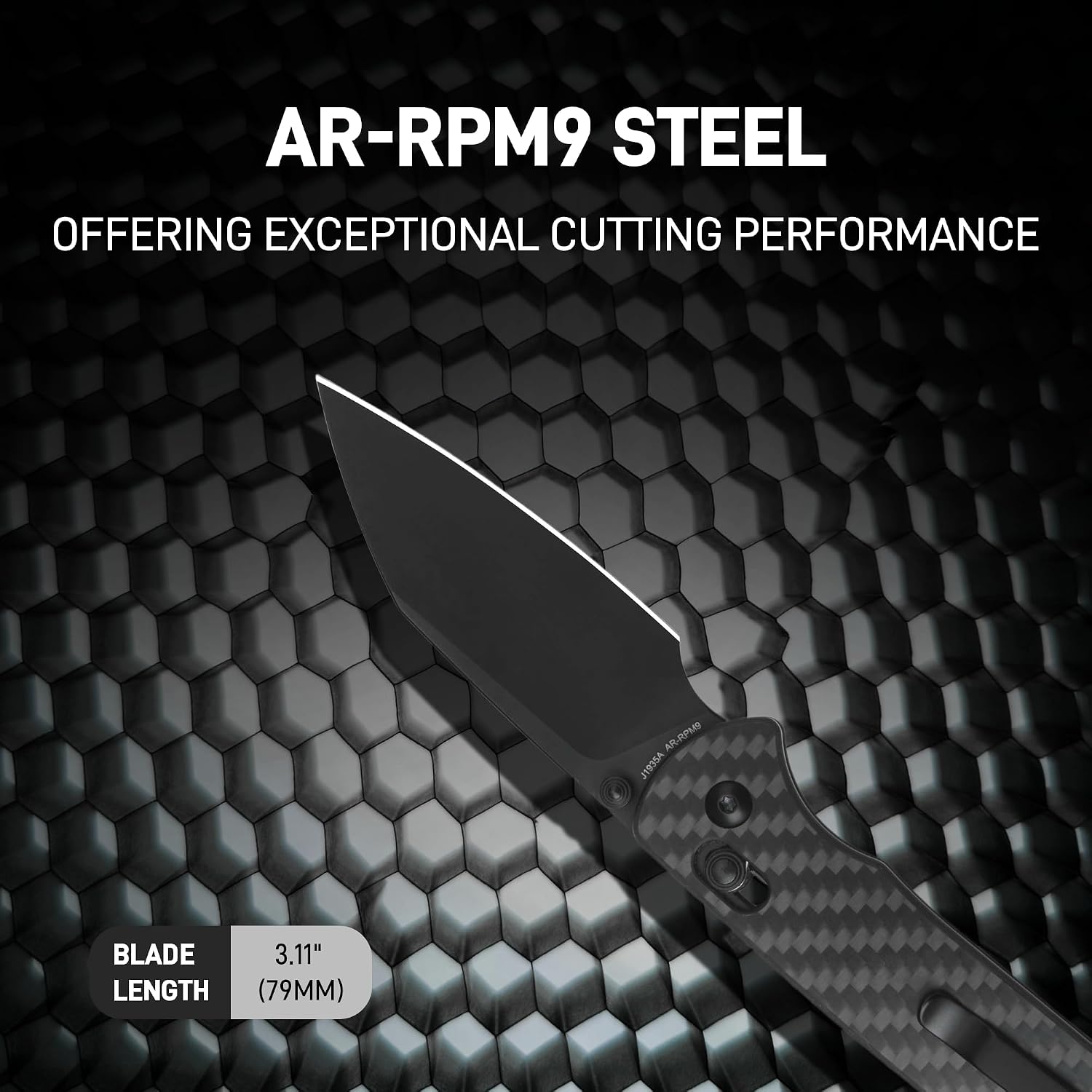 CJRB Hectare-Alt J1935A AR-RPM9 Steel Blade Carbon Fiber Handle Folding Knives