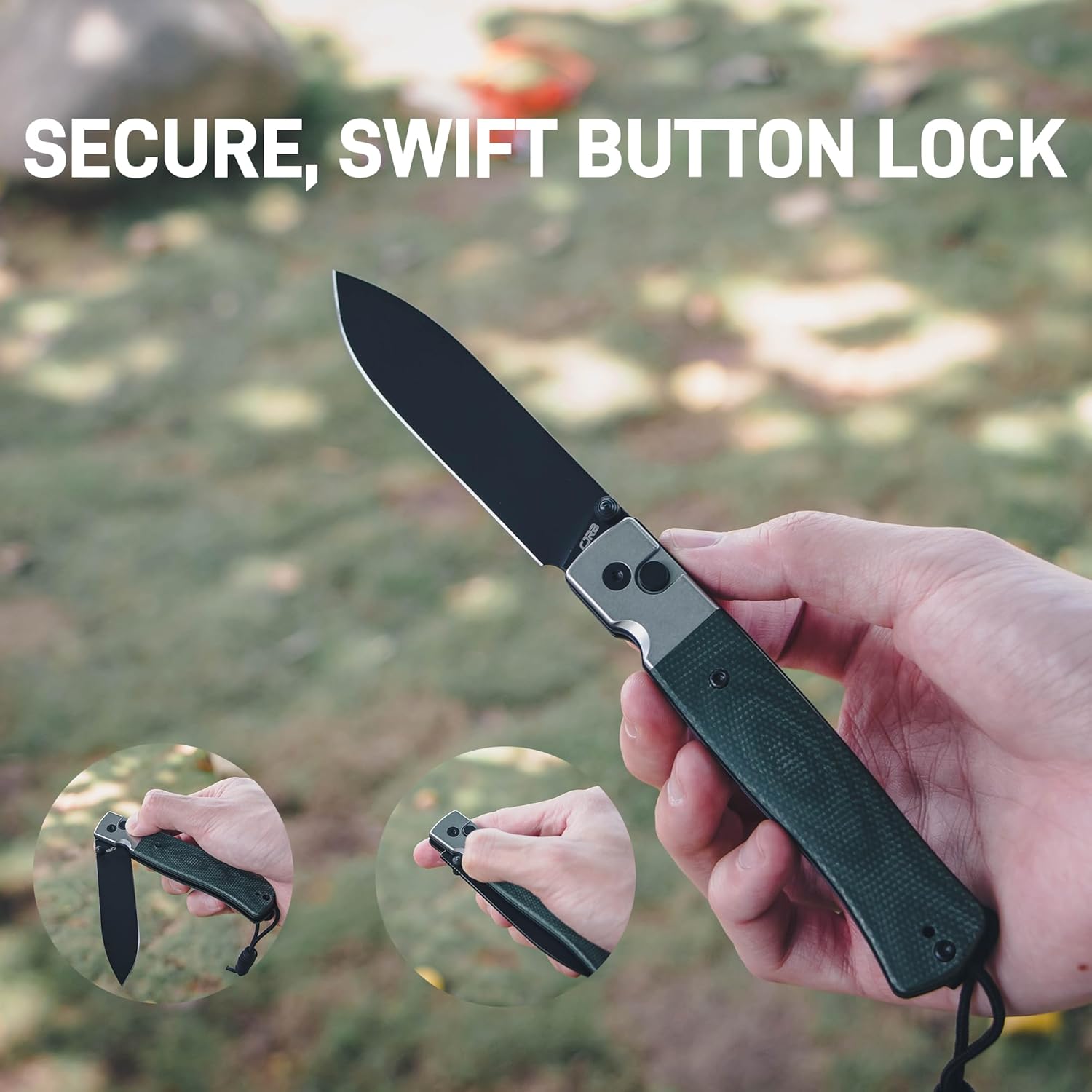 CJRB Glacier J1961 AR-RPM9 Steel Blade Steel and Micarta Handle Folding Knives