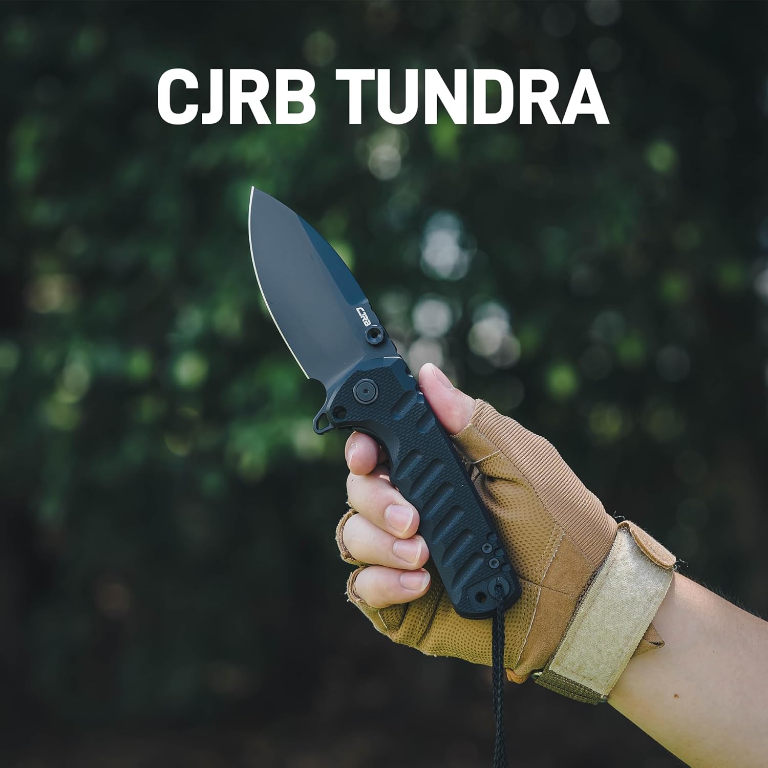 CJRB Tundra J1966 D2 Steel Blade Black G10 Handle Folding Knives