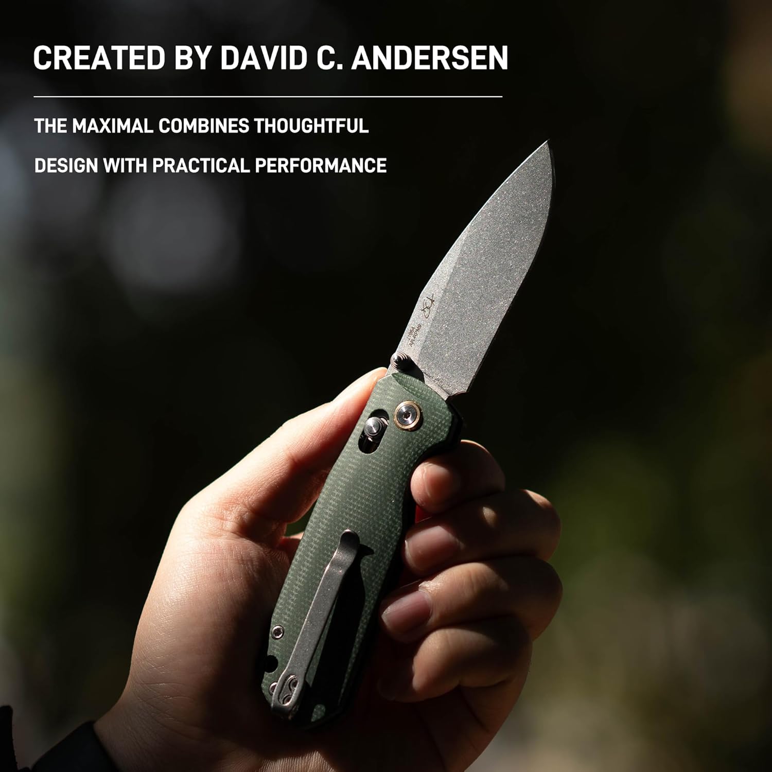 CJRB Maximal J1954 AR-RPM9 Blade Micarta Handle Folding Knives - Stone Wash Blade (J1954-MGN)