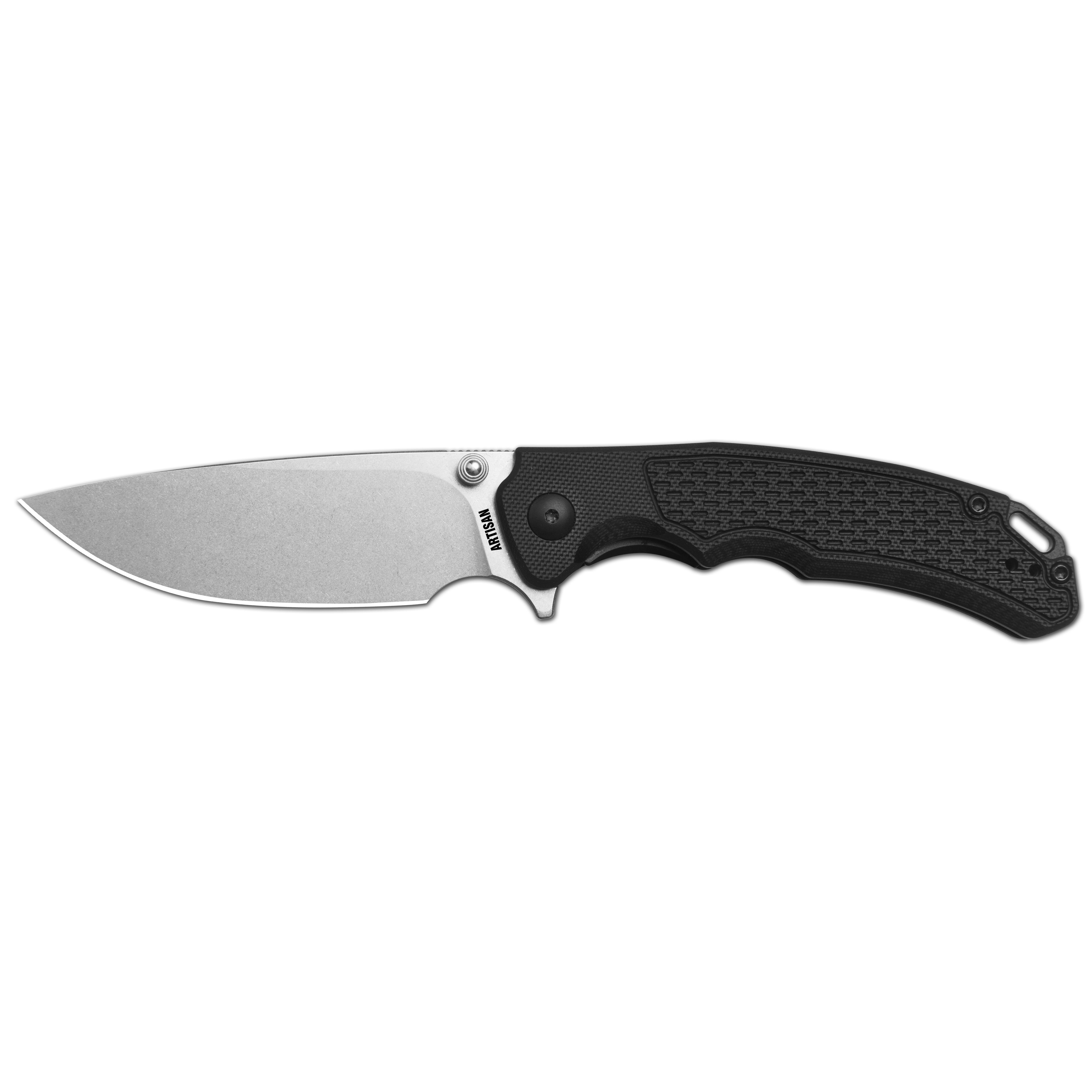 Artisan Cutlery Tradition V2 1702M AR-RPM9 Blade G10 Handle Folding Knives - Black (1702M-BK)