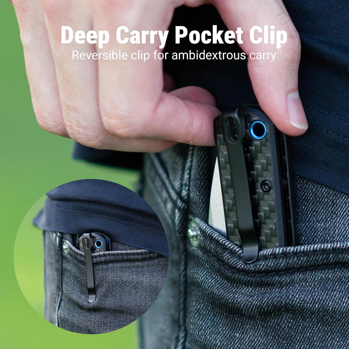 CJRB Latitude Thumb Stud & Top Liner Lock Folding Knife Carbon Fiber Handle (3.47'' Stone Wash CPM S35VN Blade) J1975-CF (Exclusive)