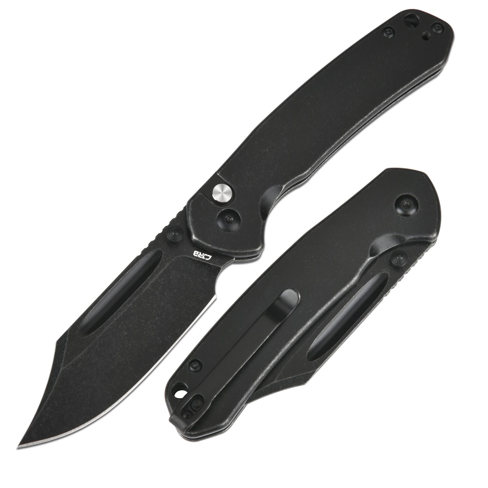 CJRB Bowie Pyrite J1942 AR-RPM9 Steel Blade Steel Handle Folding Knives