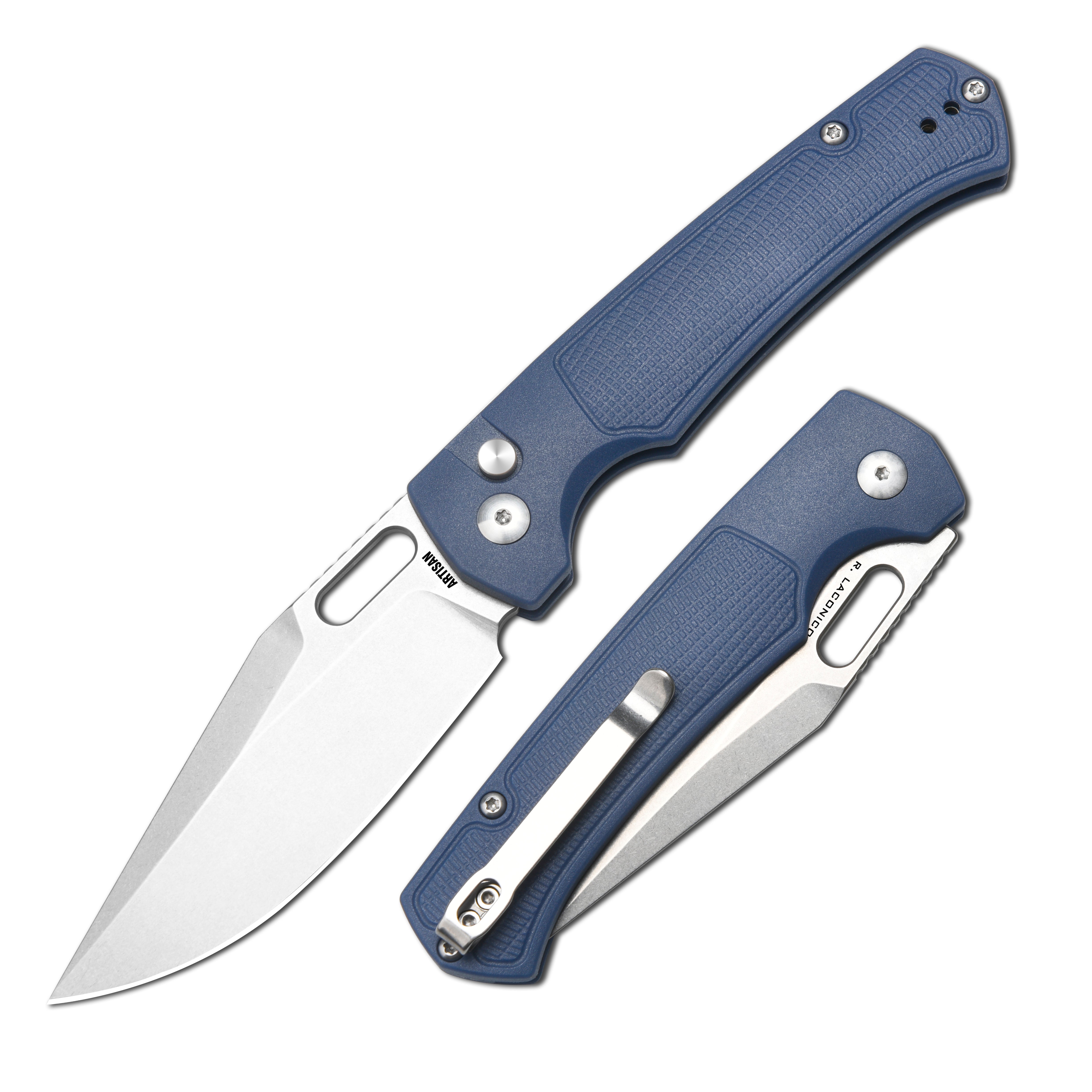 Artisan Cutlery Revel 1867G CPM S90V Blade FRN Handle Folding Knives