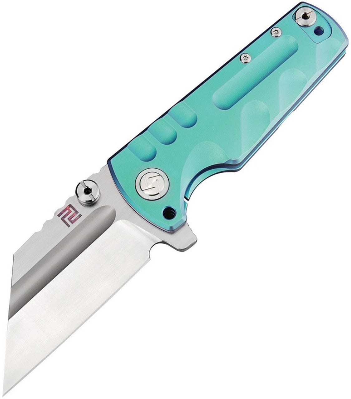 Artisan Cutlery Proponent ATZ-1820G S35VN Blade Titanium Handle Folding Knives - Green (1820G-GNS)