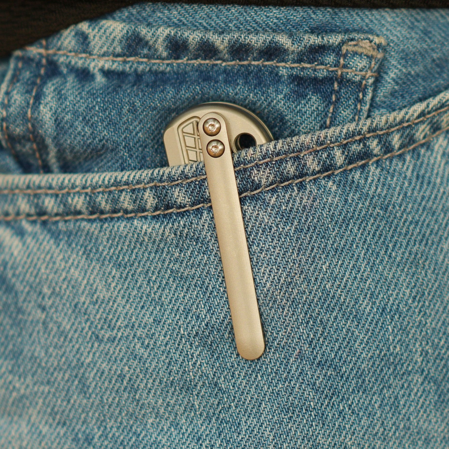 CJRB Bolt J1960G S90V Steel Blade Titanium Handle Folding Knives