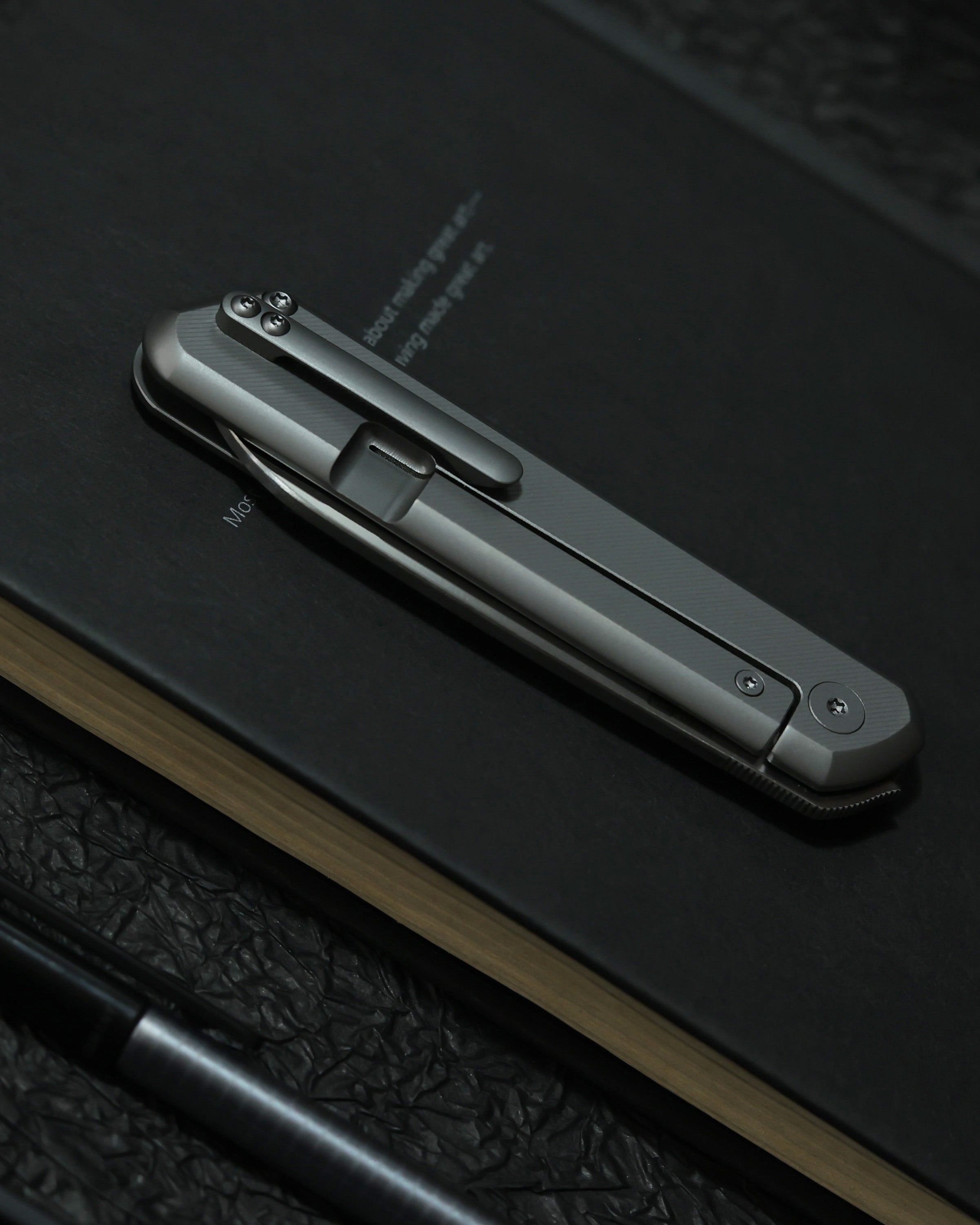 Artisan Cutlery IO ATZ-1872G S90V Blade Titanium Handle Folding Knives