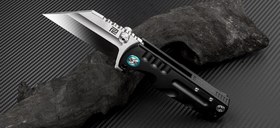 Artisan Cutlery Proponent ATZ-1820G S35VN Blade Titanium Handle Folding Knives - Black (1820G-BKS)