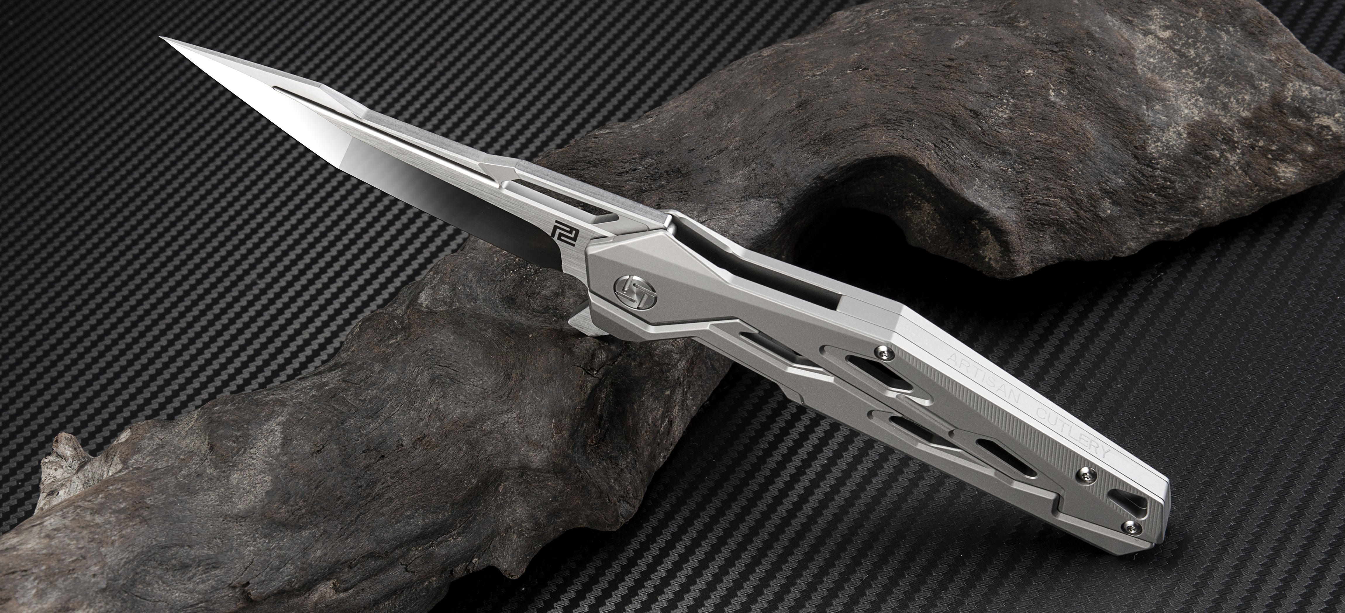 Artisan Cutlery Bombardier ATZ-1812G S35VN Blade Titanium Handle Folding Knives