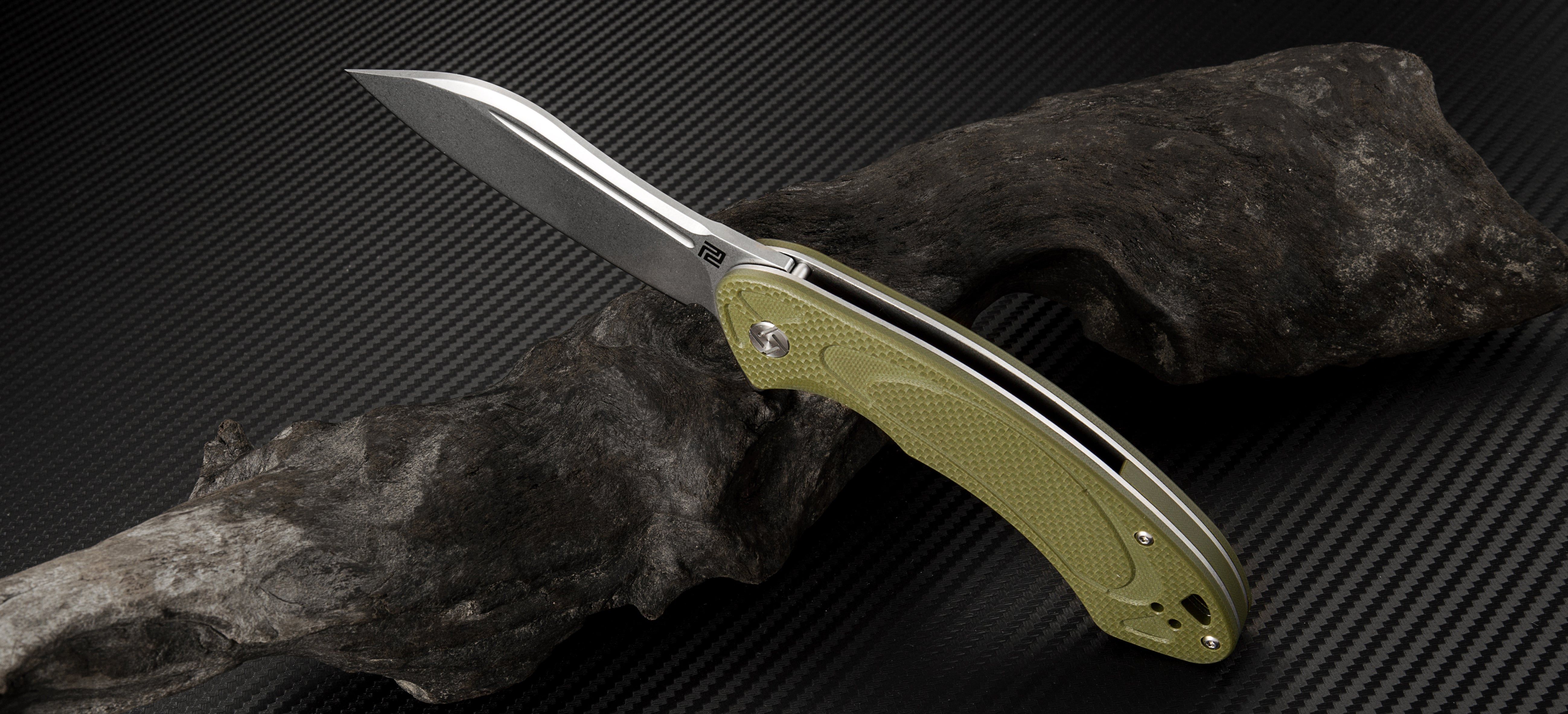 Artisan Cutlery Eterno ATZ-1818P D2 Blade G10(Flat) Handle Folding Knives