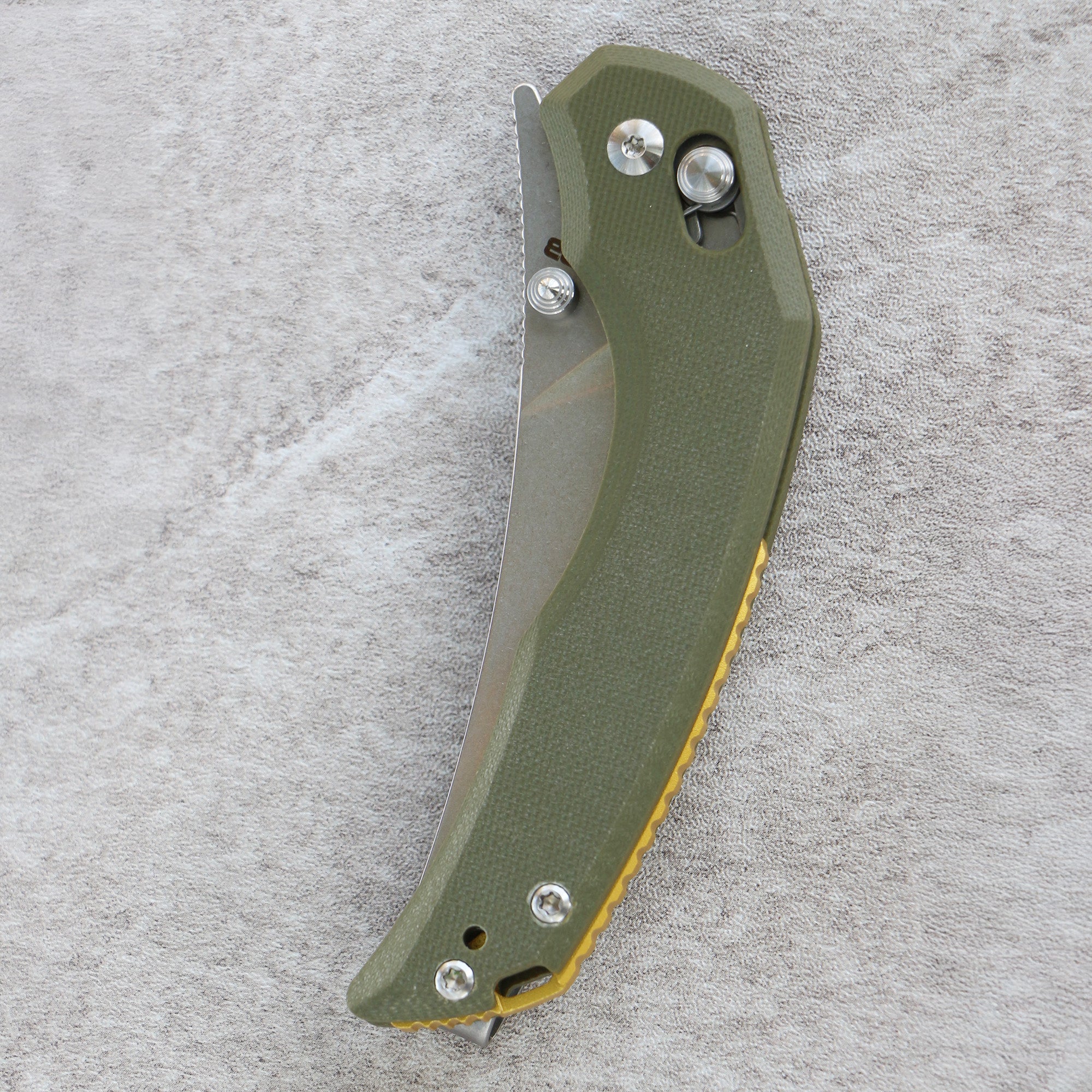 CJRB Nanner J1955 AR-RPM9 Steel Blade G10 Handle Folding Knives, Green