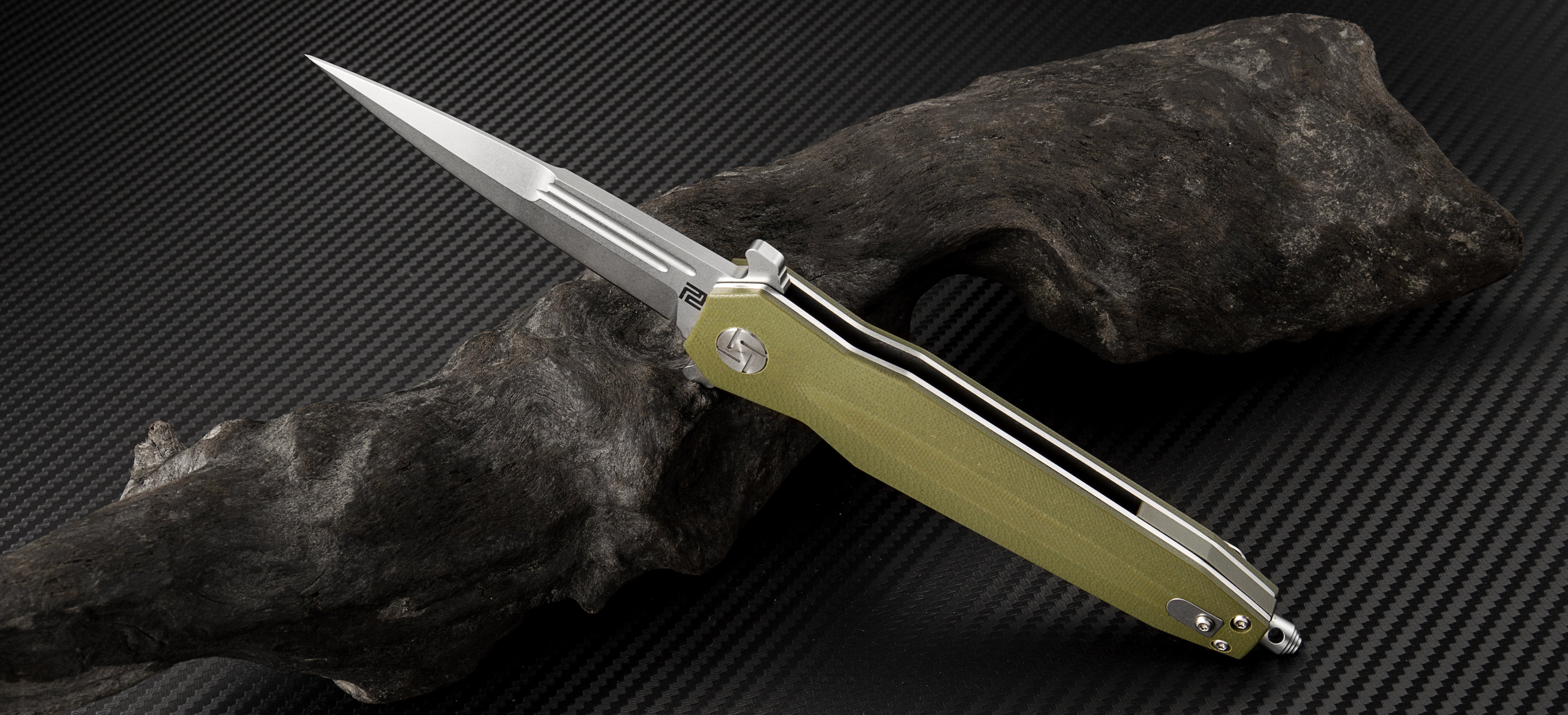 Artisan Cutlery Hornet ATZ-1810P D2 Blade G10(Curve) Handle Folding Knives