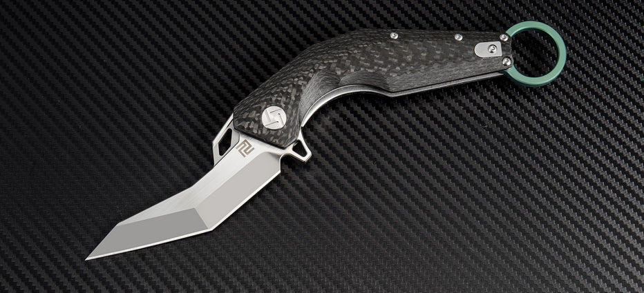 Artisan Cutlery Cobra ATZ-1811G M390 Blade Carbon fiber Handle Folding Knives