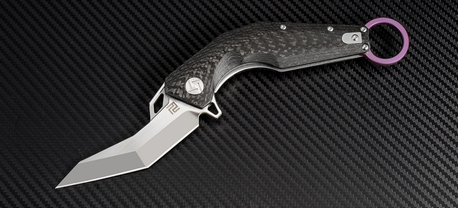 Artisan Cutlery Cobra ATZ-1811G M390 Blade Carbon fiber Handle Folding Knives