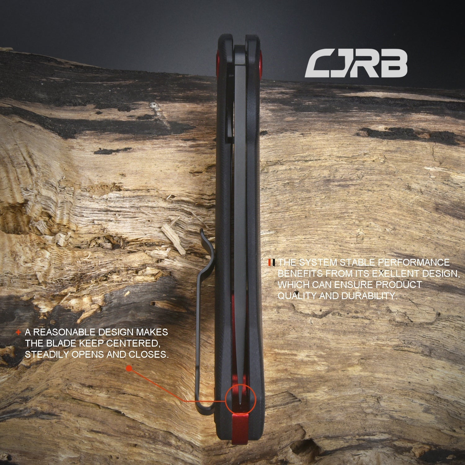 CJRB Gobi J1906 AR-RPM9 Steel Black PVD Blade G10 Handle Folding Knives - Black (J1906-BBKC)