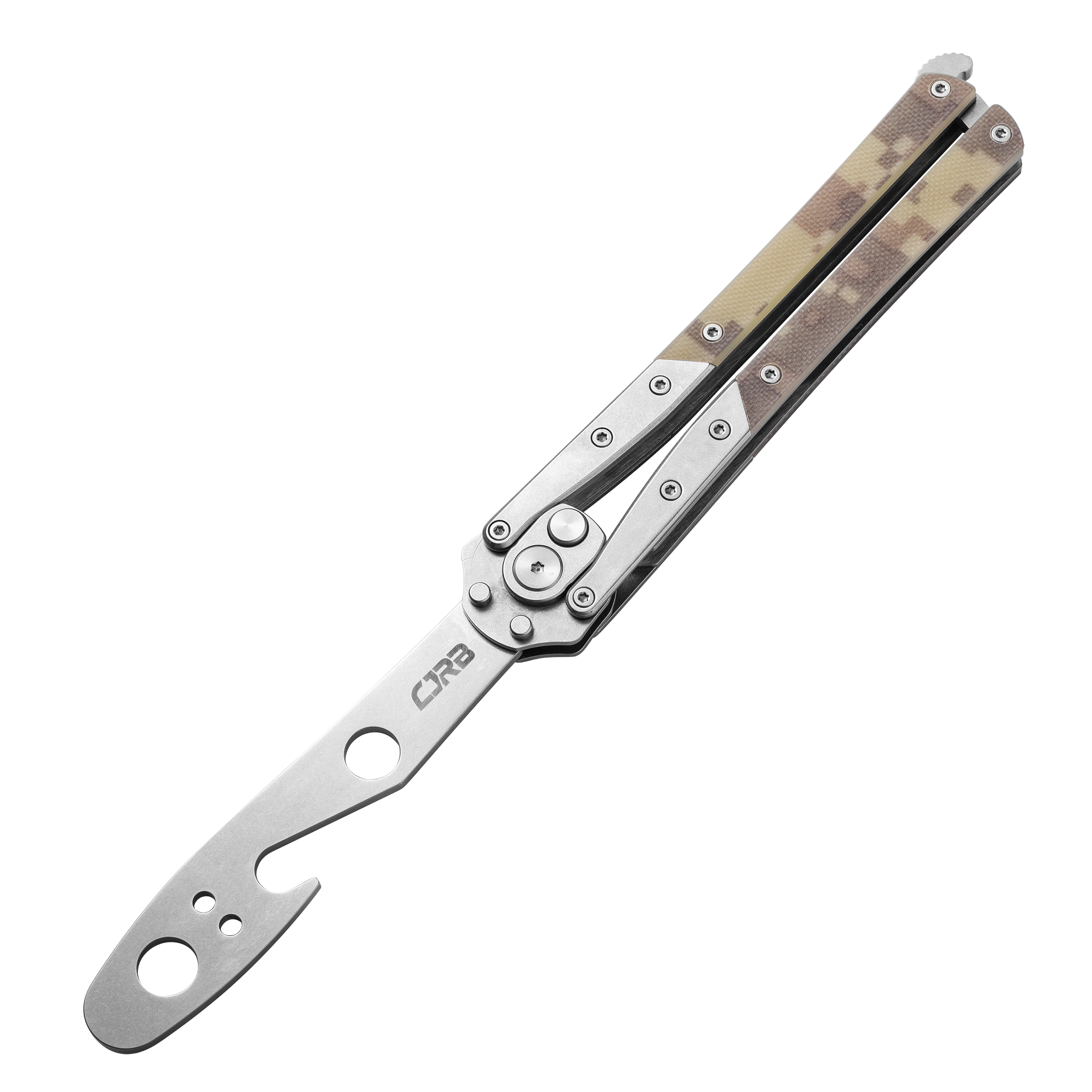 CJRB Kinetic-Flip J1908 G10 Handle - Camouflage (J1908-CG)