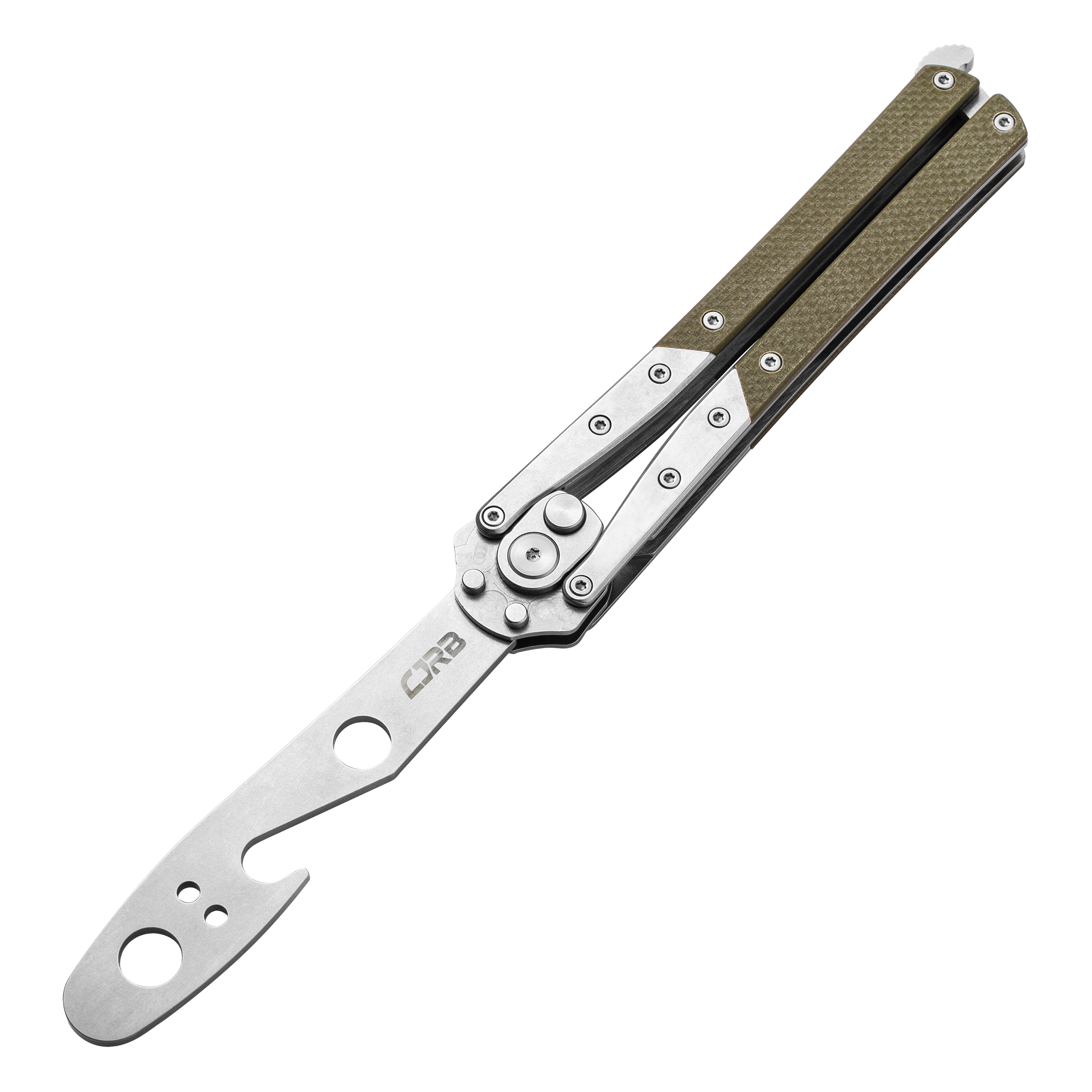 CJRB Kinetic-Flip J1908 G10 Handle - Green (J1908-GN)