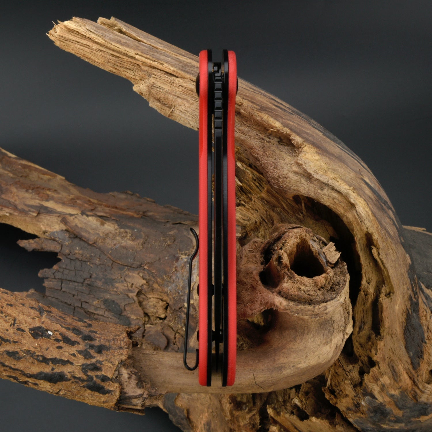 CJRB Lago J1926 AR-RPM9 Steel G10 Handle Folding Knives - Black PVD Blade Red G10 Handle (J1926-BRE)