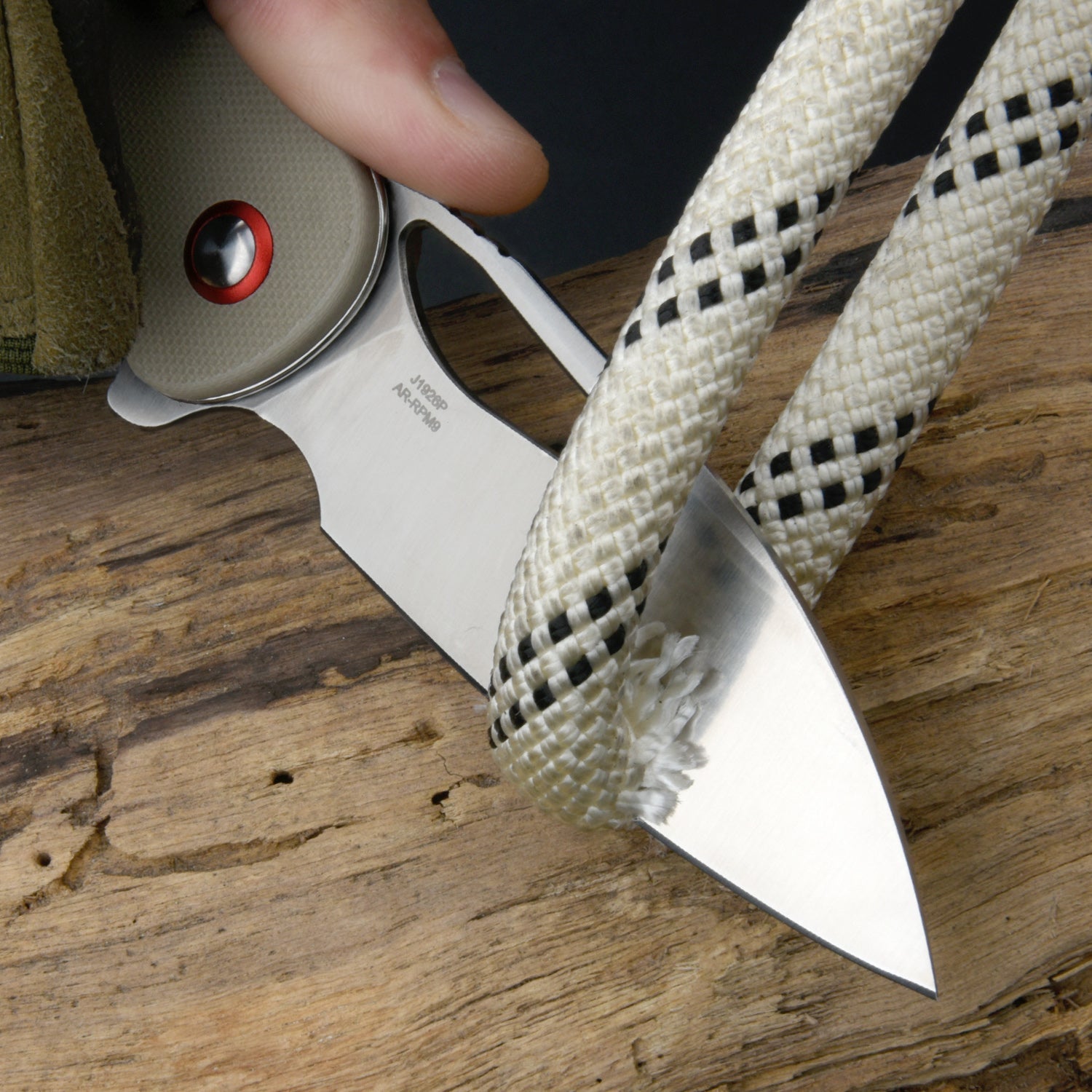 CJRB Lago J1926 AR-RPM9 Steel G10 Handle Folding Knives - Sand Polish Blade Desert G10 Handle (J1926-DE)