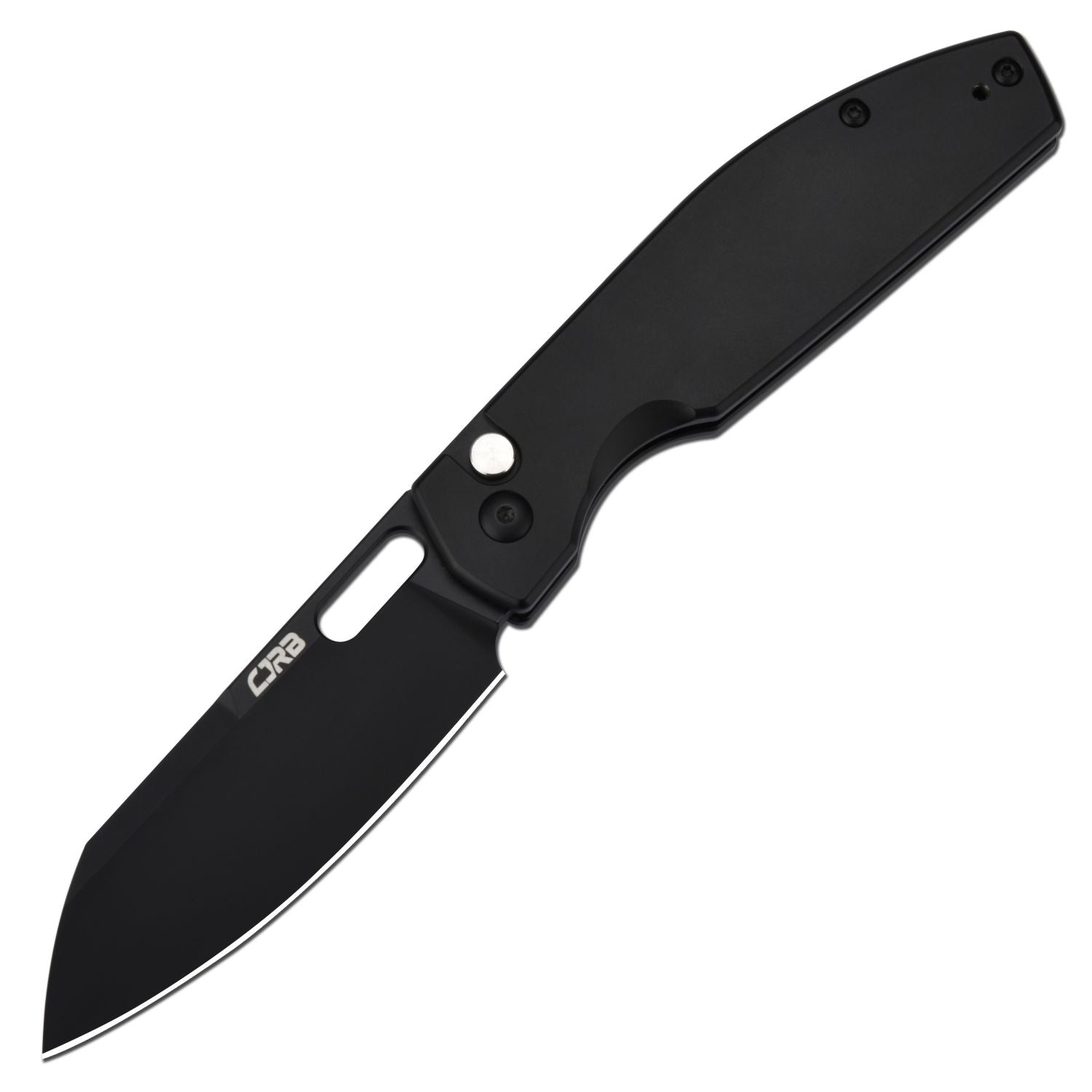 CJRB Ekko J1929 Button Lock AR-RPM9 Steel Blade Folding Knives - Black PVD Steel(Black) (J1929B-BST)