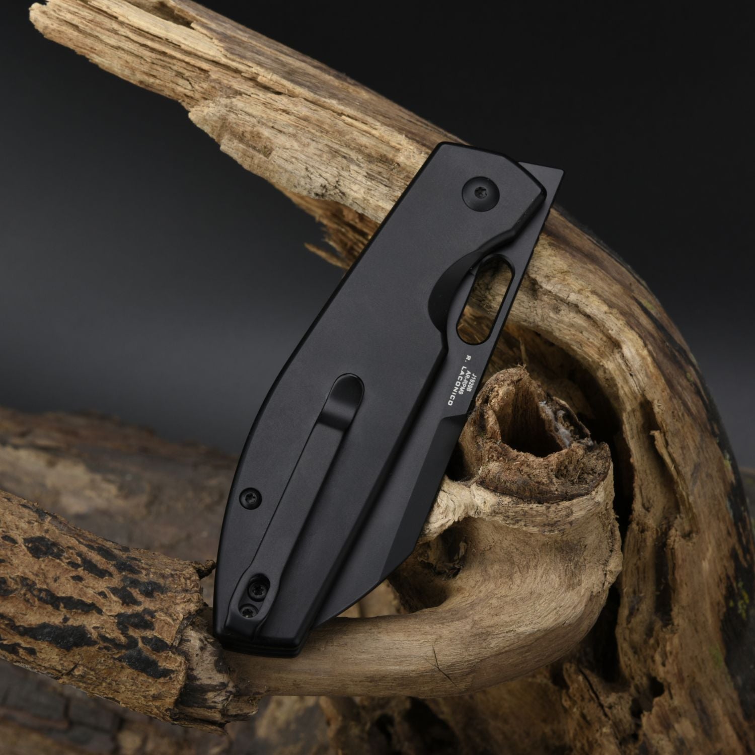 CJRB Ekko J1929 Button Lock AR-RPM9 Steel Blade Folding Knives - Black PVD Steel(Black) (J1929B-BST)