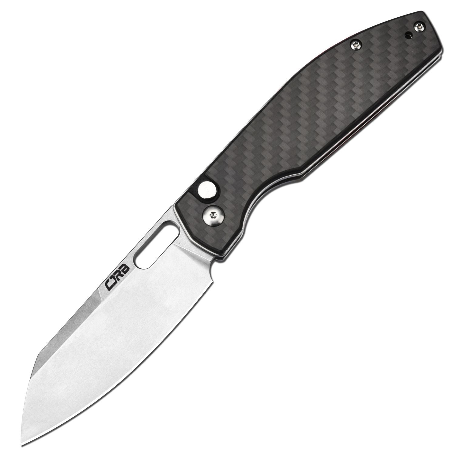 CJRB Ekko J1929 Button Lock AR-RPM9 Steel Blade Folding Knives - Carbon Fiber (J1929B-CF)