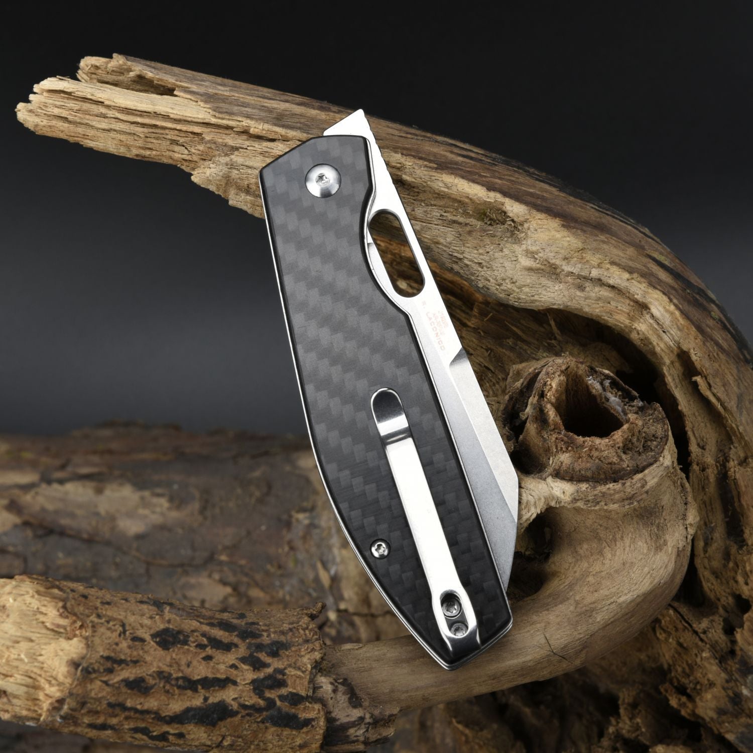 CJRB Ekko J1929 Button Lock AR-RPM9 Steel Blade Folding Knives - Carbon Fiber (J1929B-CF)