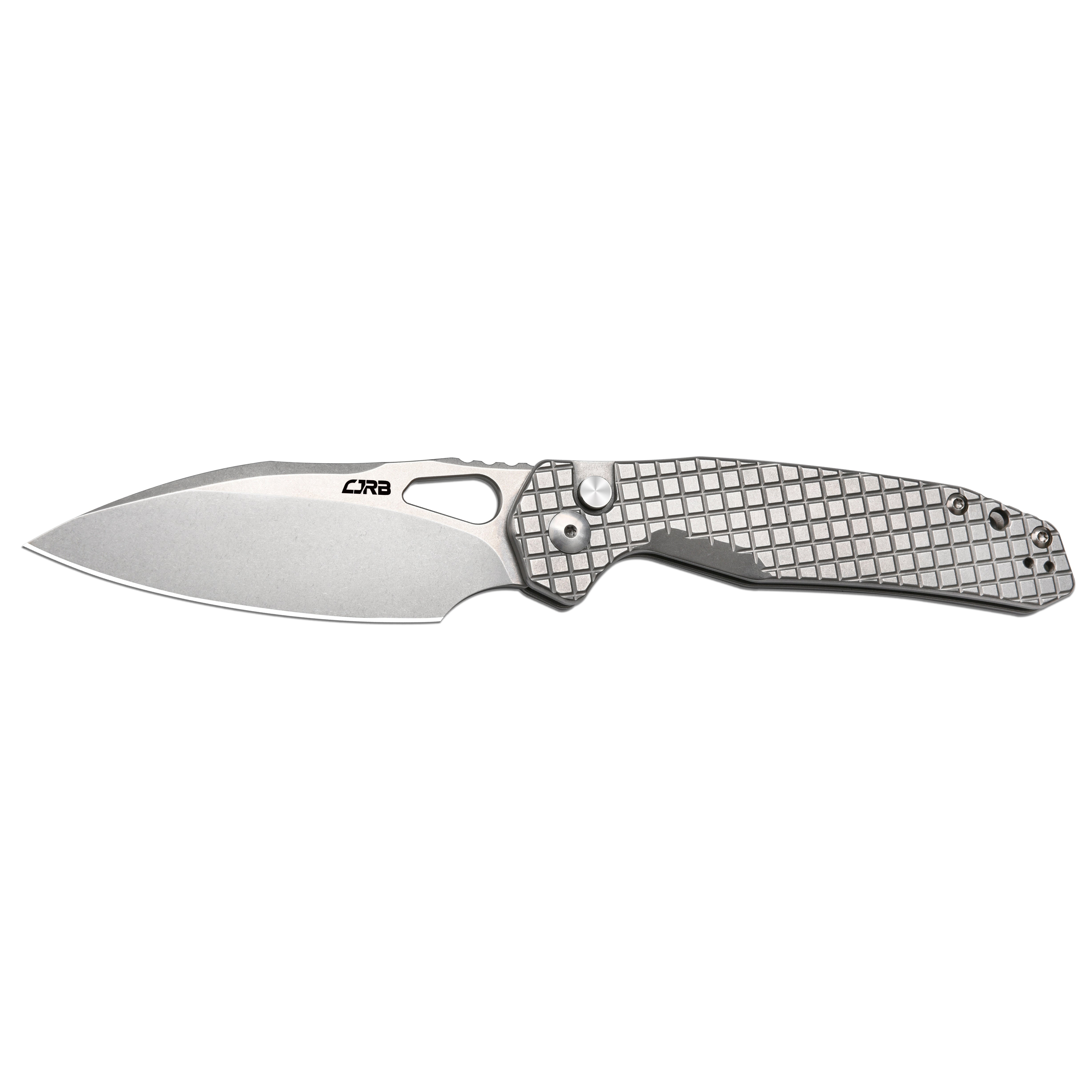 CJRB Frack J1931 AR-RPM9 Steel Blade Steel(Frag pattern) Handle Folding Knives - Stone Wash (J1931-FST)