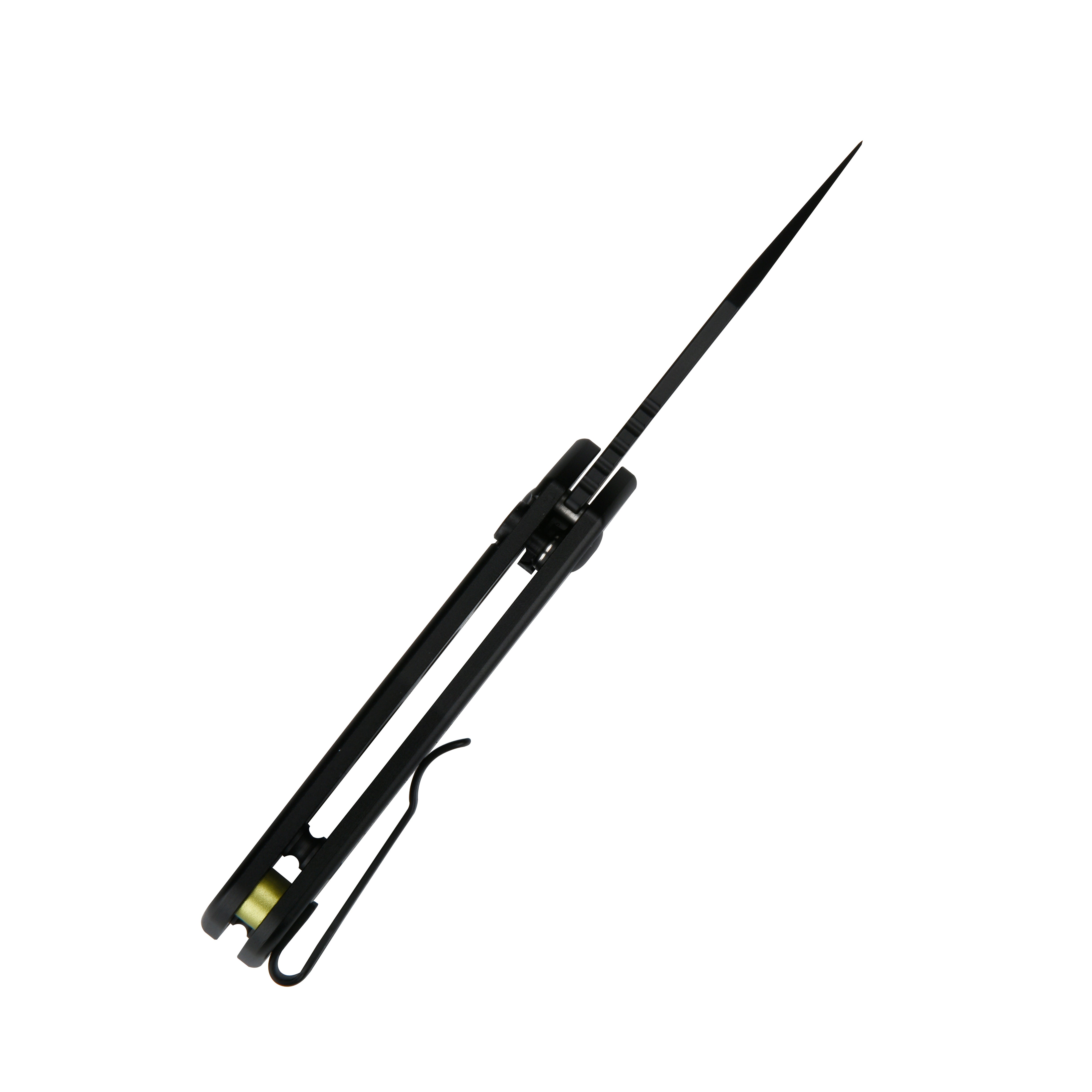 Cjrb Mini Pyrite J1933 AR-RPM9 Steel Blade Aluminium Handle Folding Knives - Black PVD / Black (J1933-BBK)