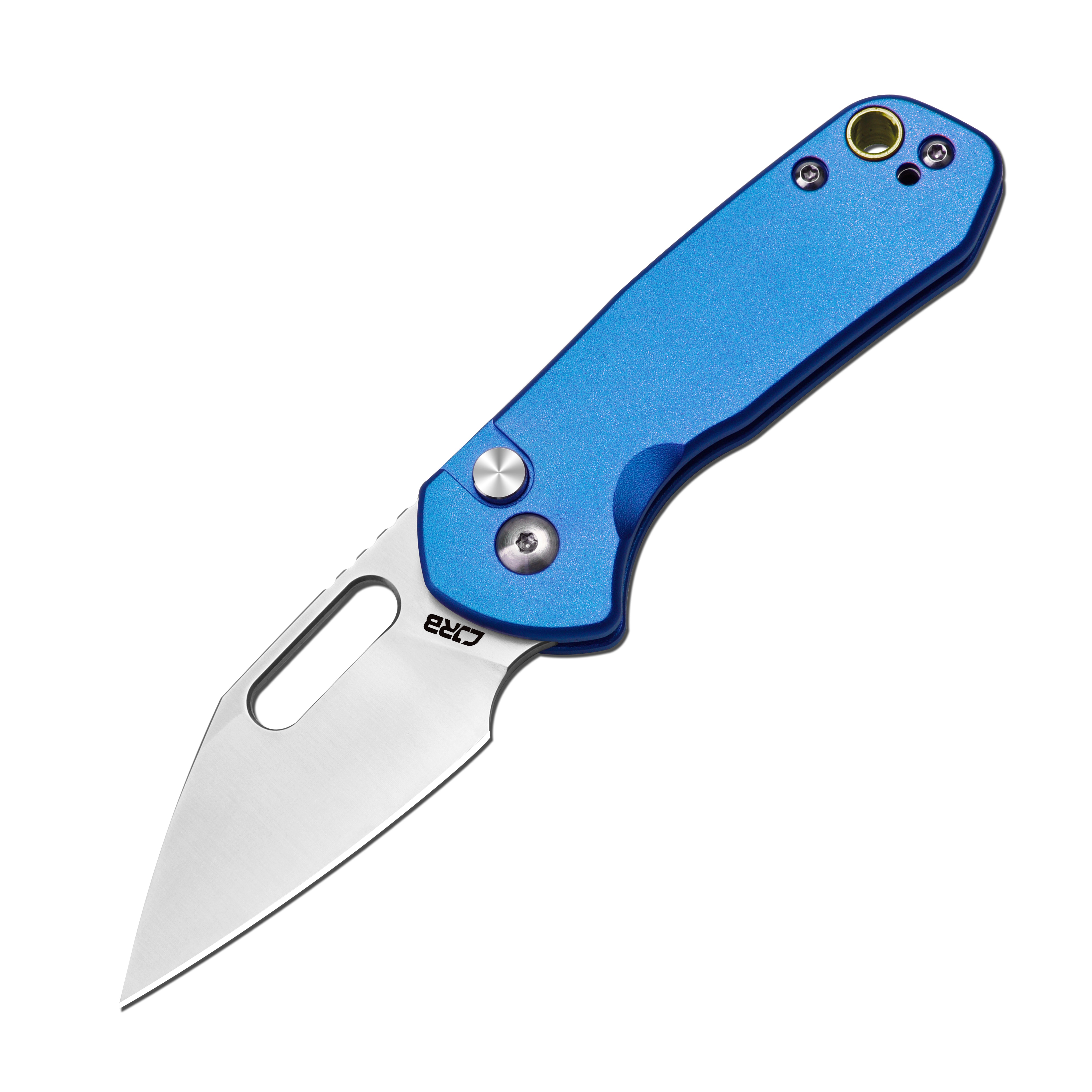 Cjrb Mini Pyrite J1933 AR-RPM9 Steel Blade Aluminium Handle Folding Knives