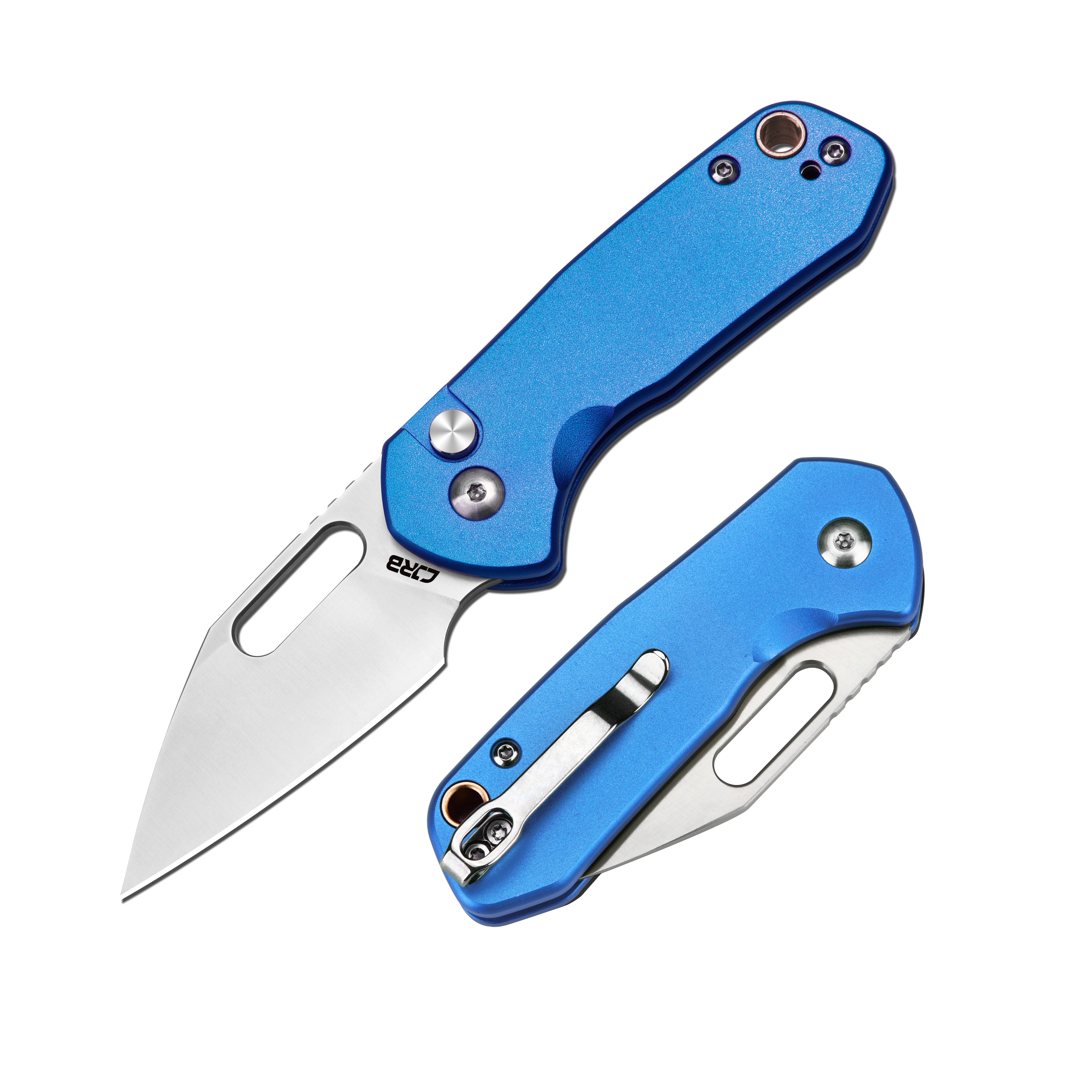 Cjrb Mini Pyrite J1933 AR-RPM9 Steel Blade Aluminium Handle Folding Knives