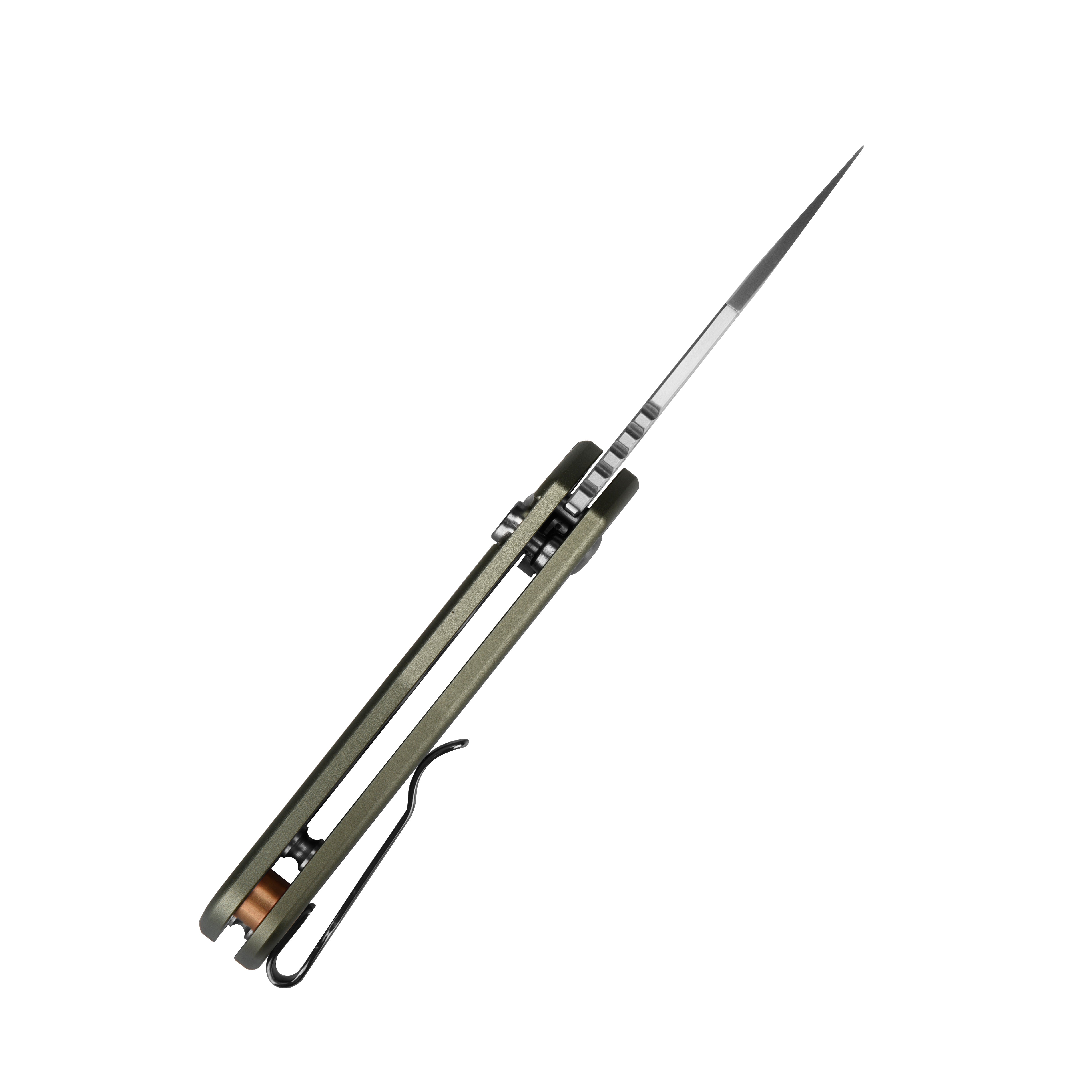 Cjrb Mini Pyrite J1933 AR-RPM9 Steel Blade Aluminium Handle Folding Knives
