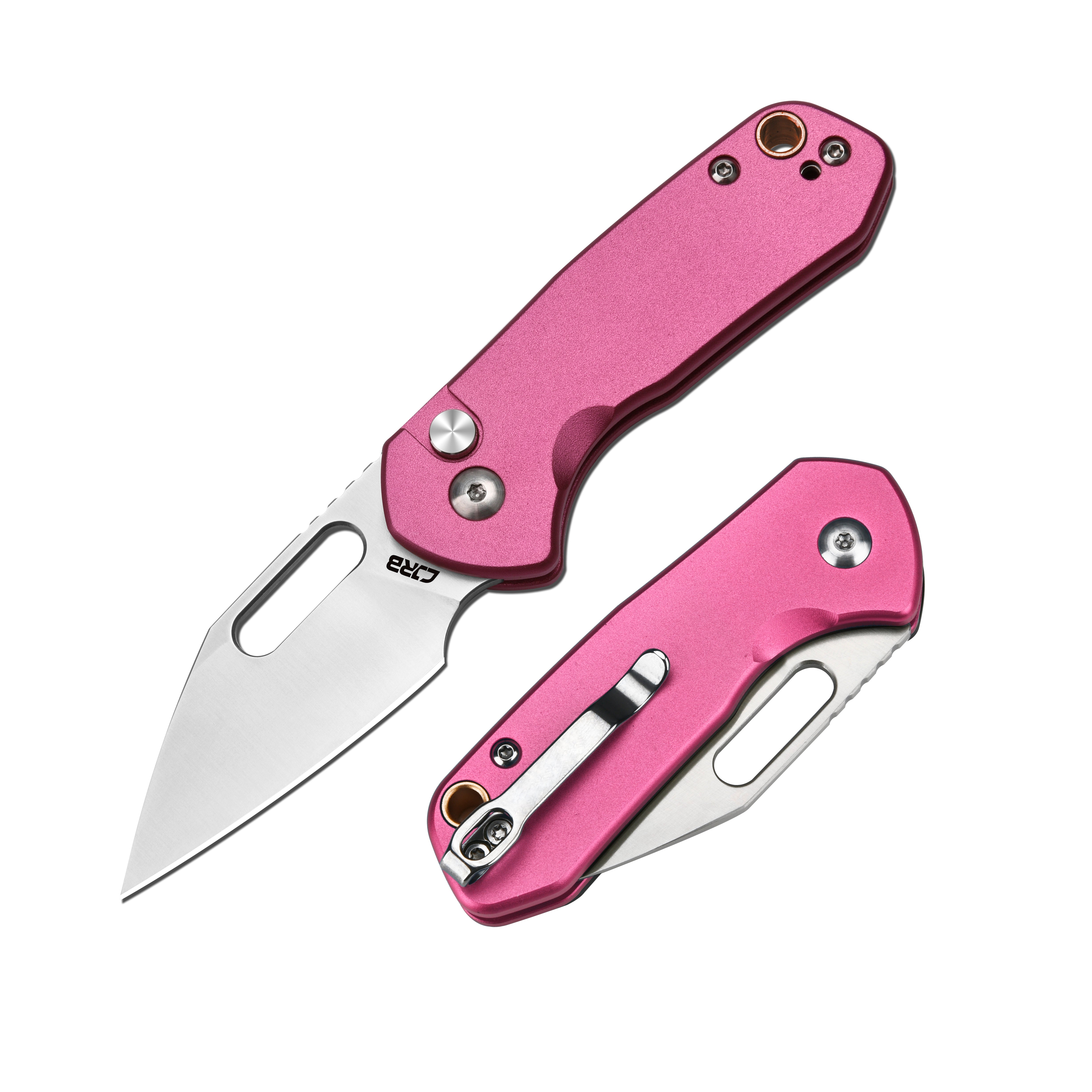 Cjrb Mini Pyrite J1933 AR-RPM9 Steel Blade Aluminium Handle Folding Knives