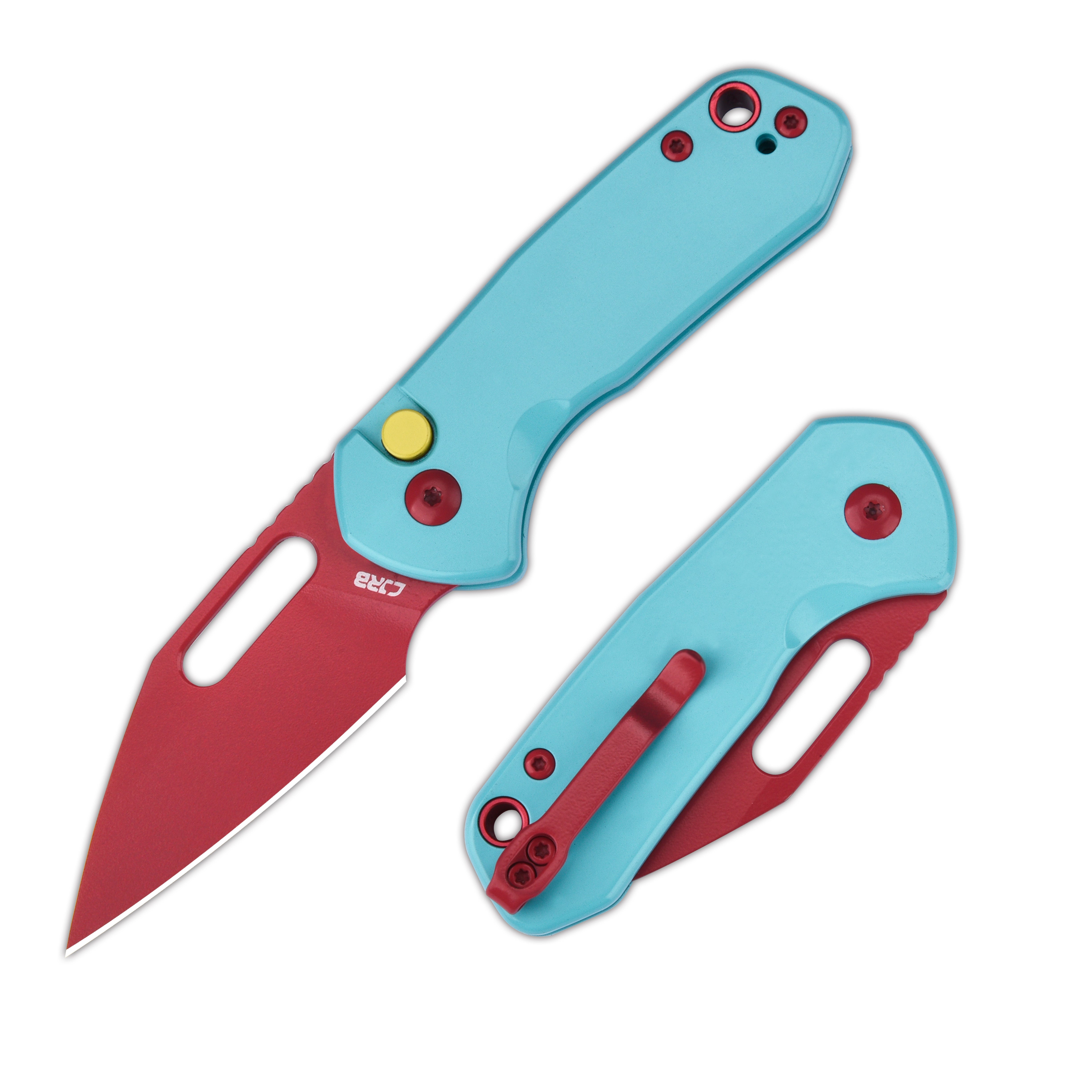 CJRB Mini Pyrite J1933(Paint Spraying) AR-RPM9 Steel Blade Aluminium Handle Folding Knives