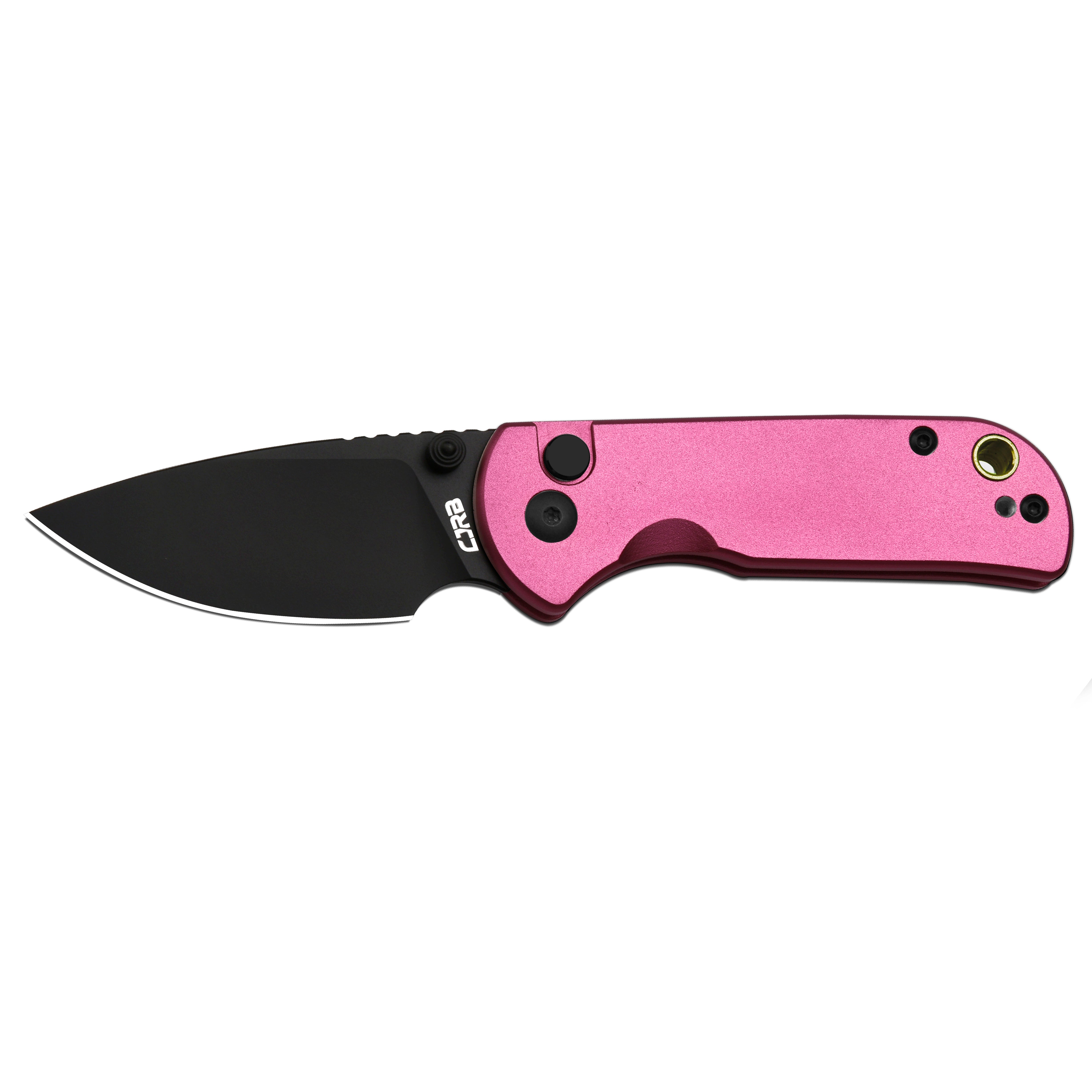 CJRB Mica J1934 AR-RPM9 Steel Blade Aluminium Handle Folding Knives - Black PVD / Pink (J1934-BPK)