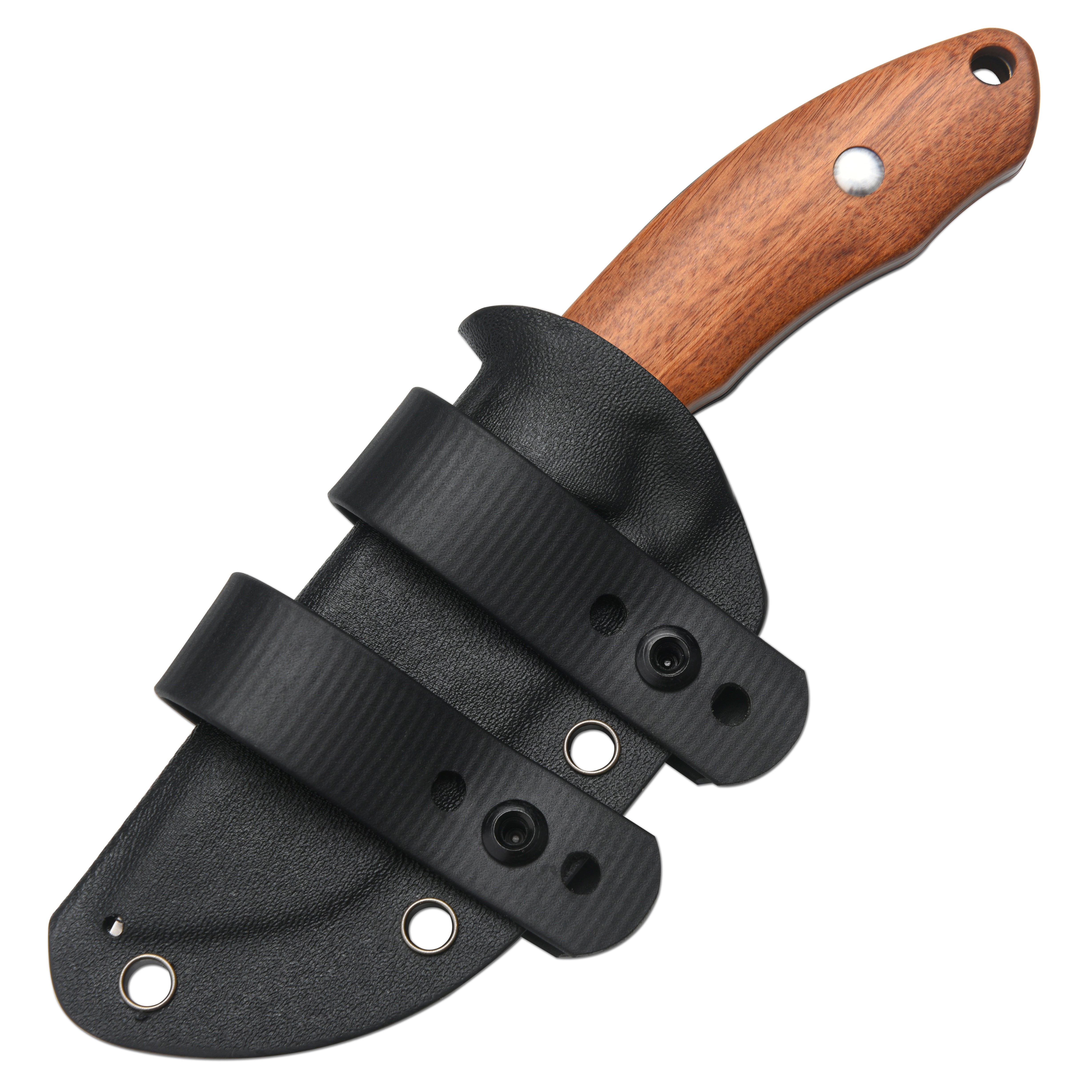 CJRB Mutt J1958 AR-RPM9 Steel Blade Fixed Blade Knives - Wood (J1958-WD)