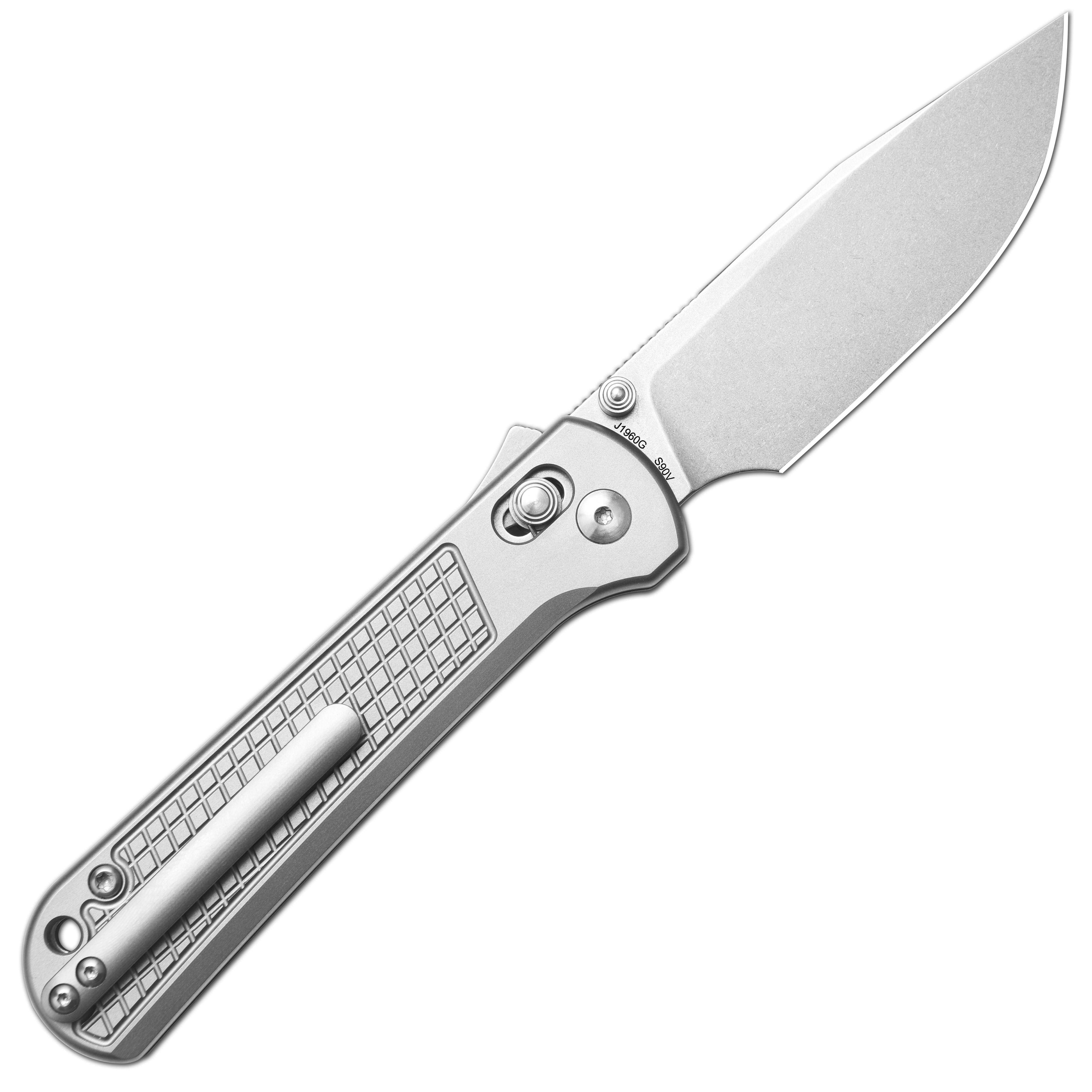 CJRB Bolt J1960G S90V Steel Blade Titanium Handle Folding Knives