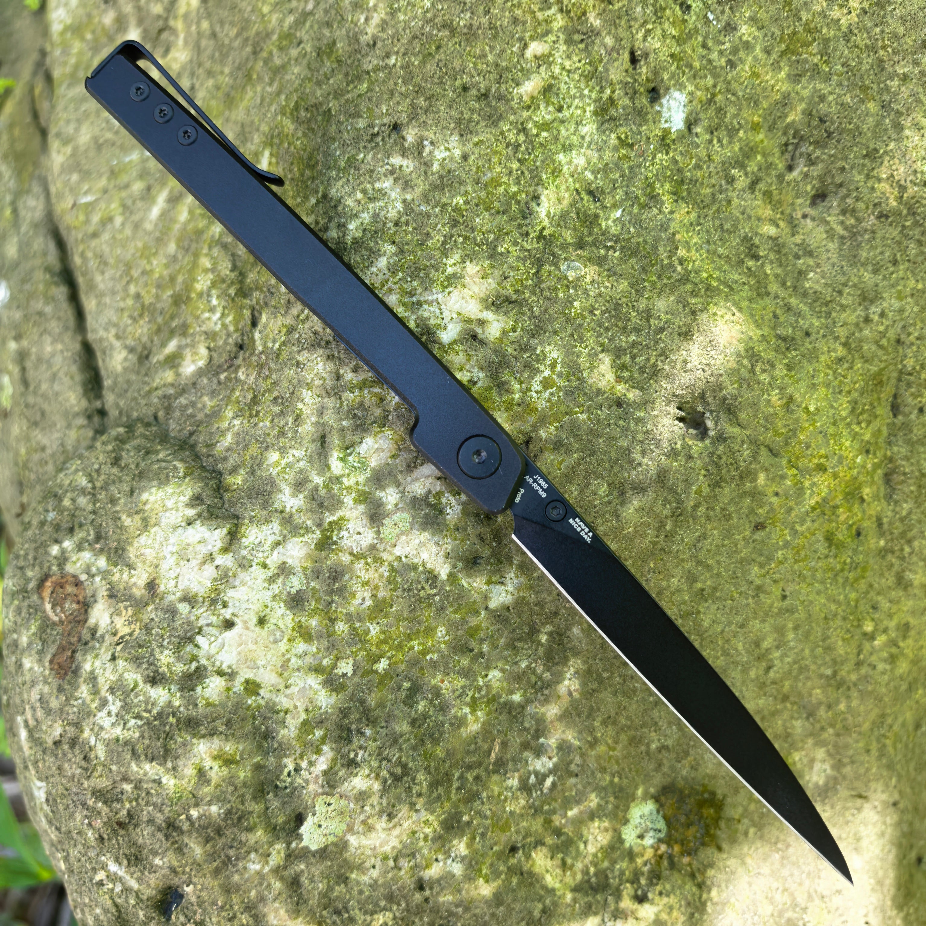CJRB Prototype Lanky J1965 AR-RPM9 Steel Blade Aluminum Handle Folding Knives