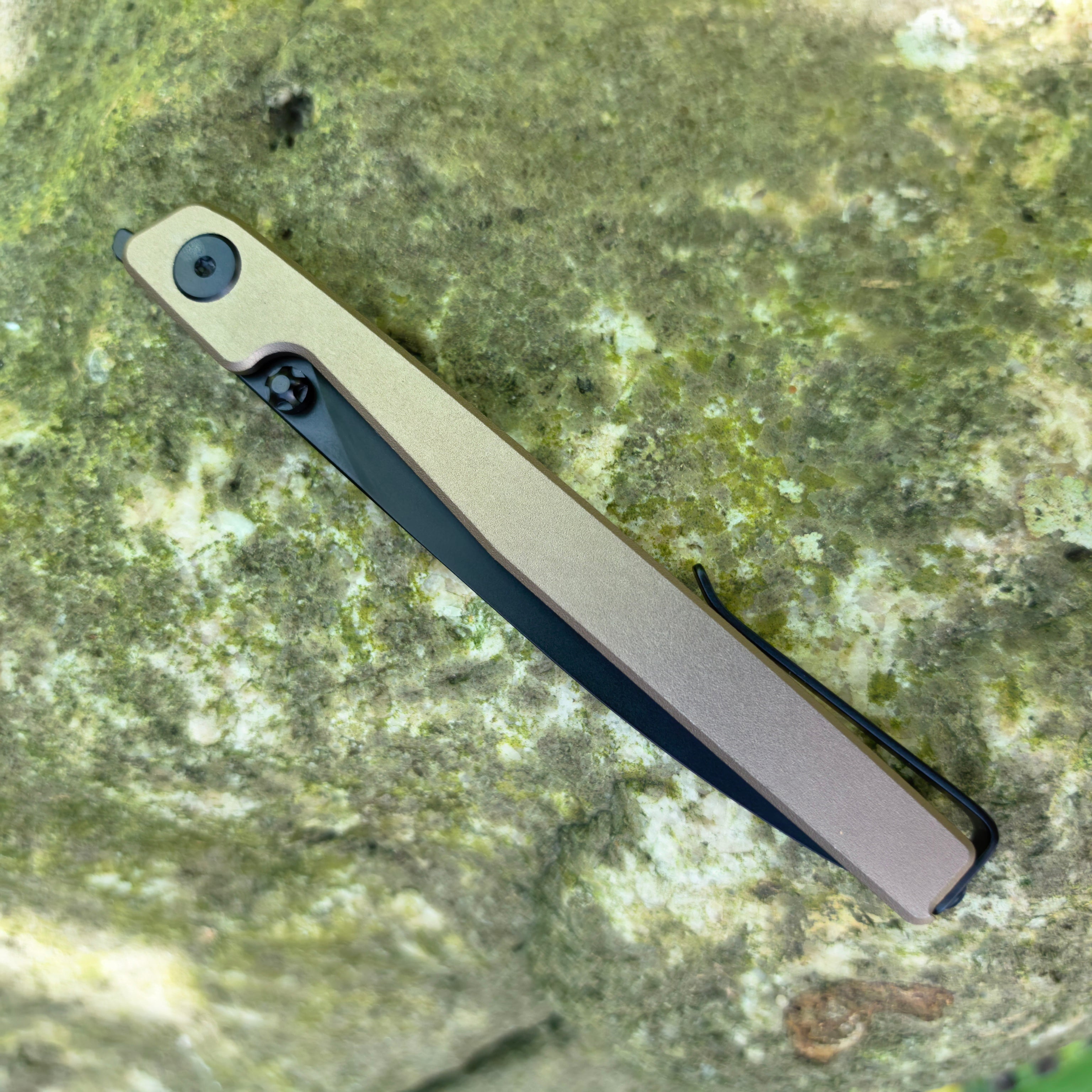 CJRB Prototype Lanky J1965 AR-RPM9 Steel Blade Aluminum Handle Folding Knives