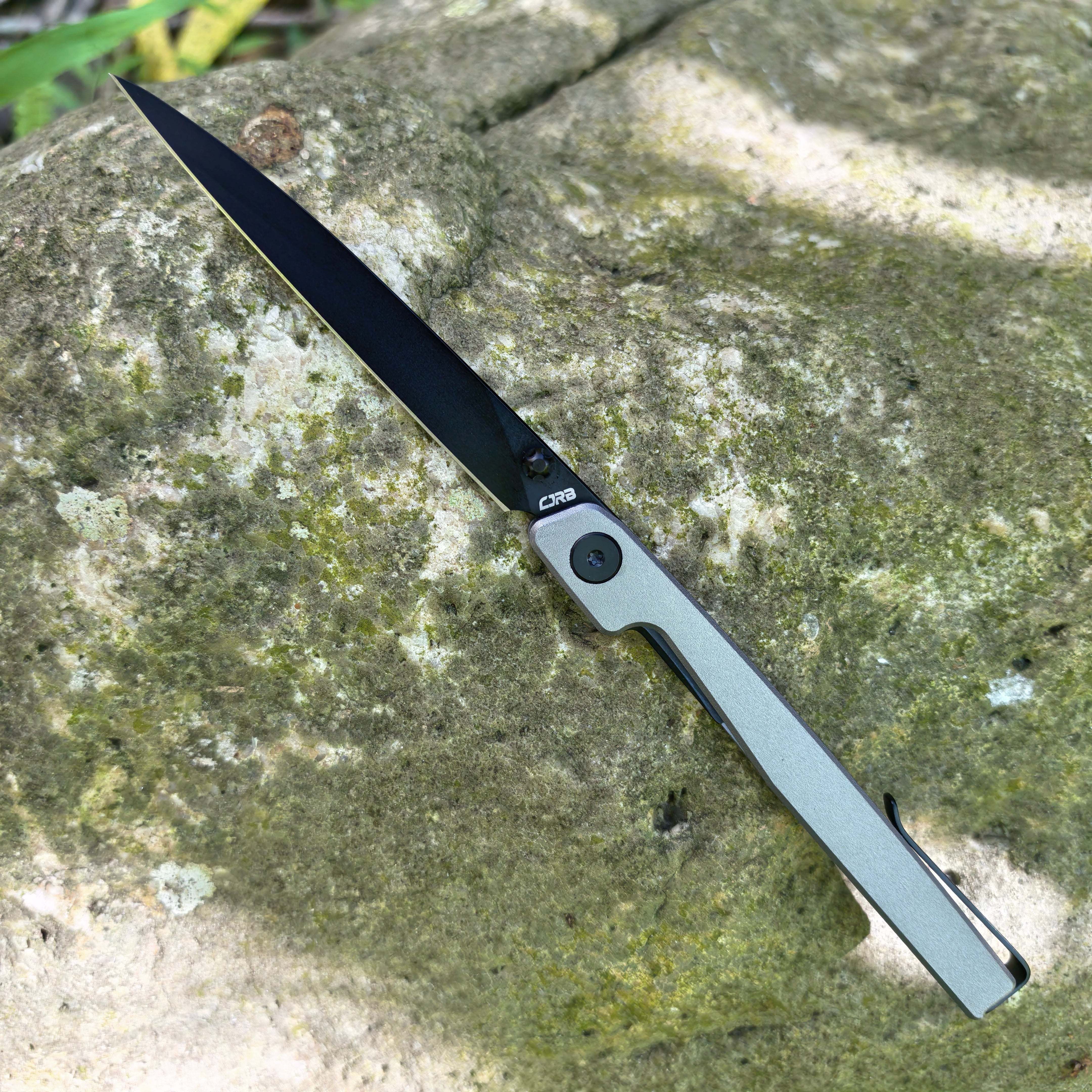CJRB Prototype Lanky J1965 AR-RPM9 Steel Blade Aluminum Handle Folding Knives
