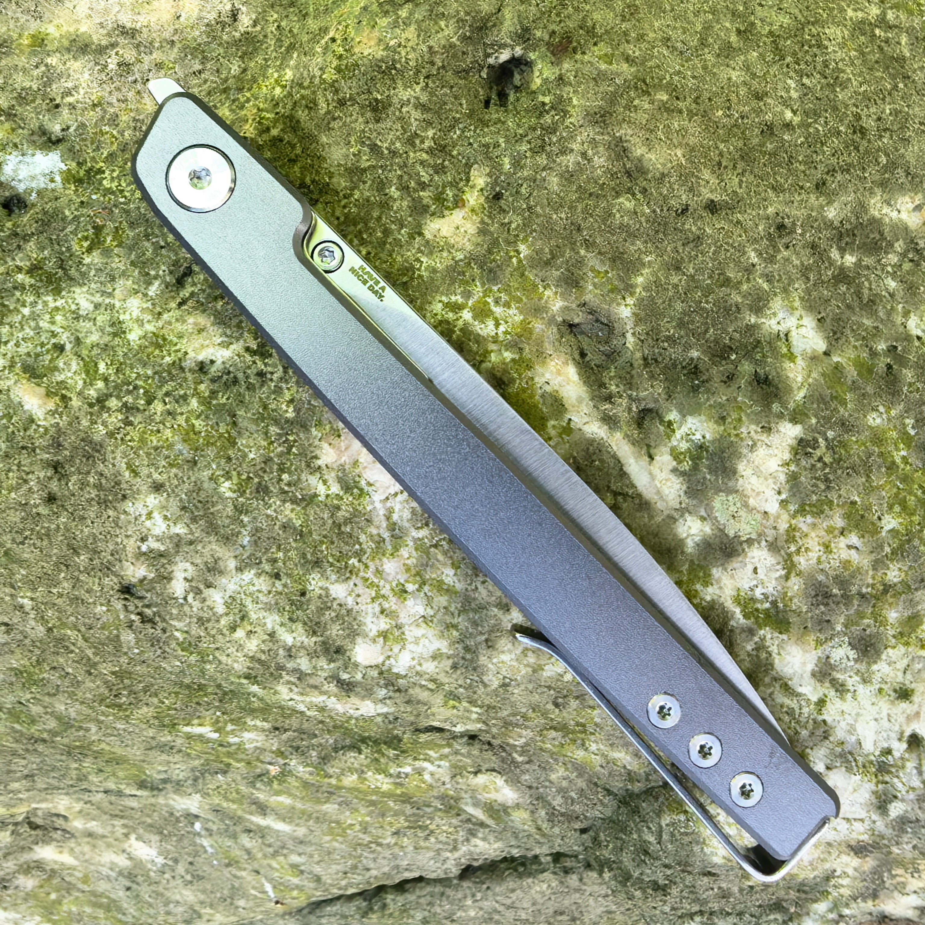CJRB Prototype Lanky J1965 AR-RPM9 Steel Blade Aluminum Handle Folding Knives