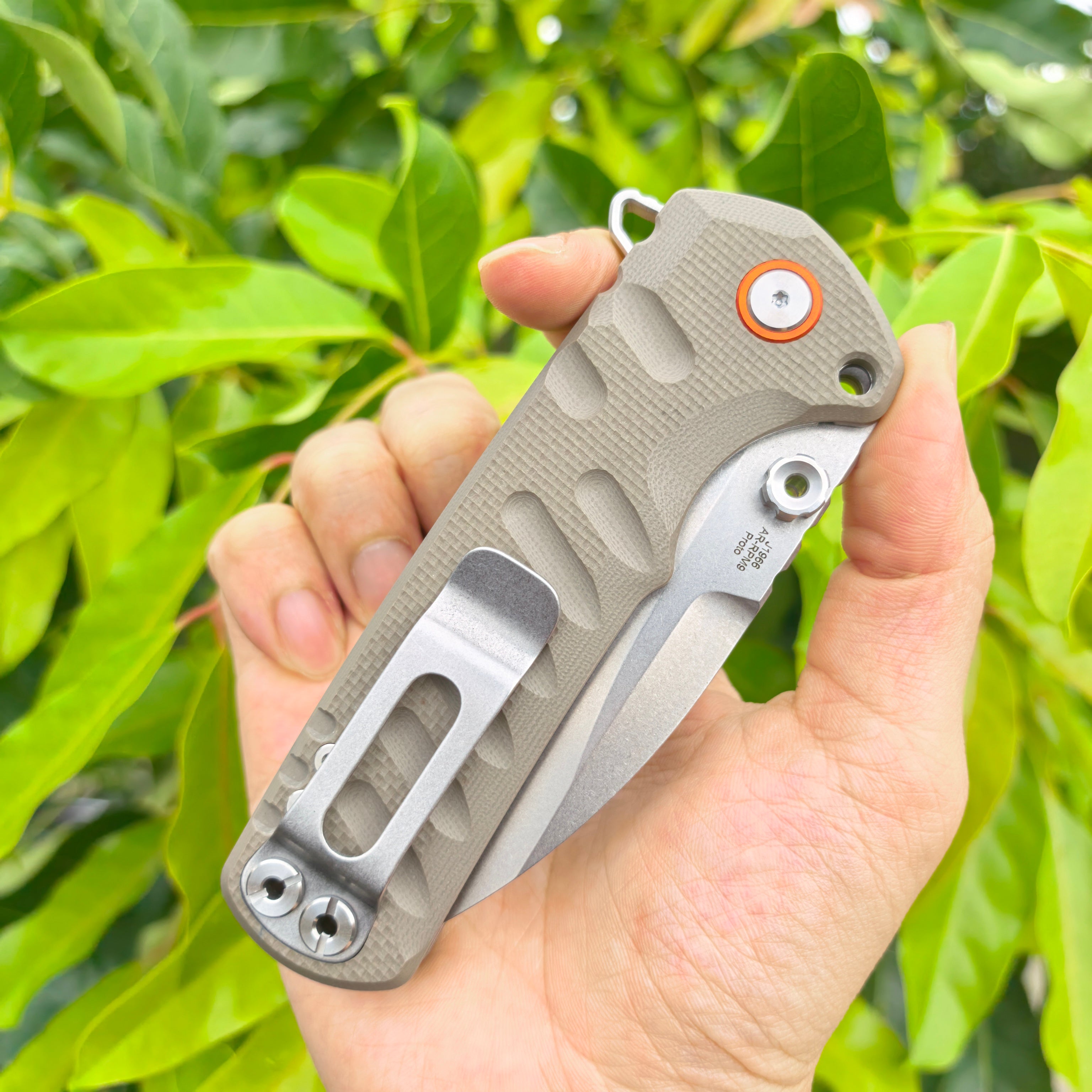 CJRB Prototype Tundra J1966 AR-RPM9 Steel Blade G10 Handle Folding Knives