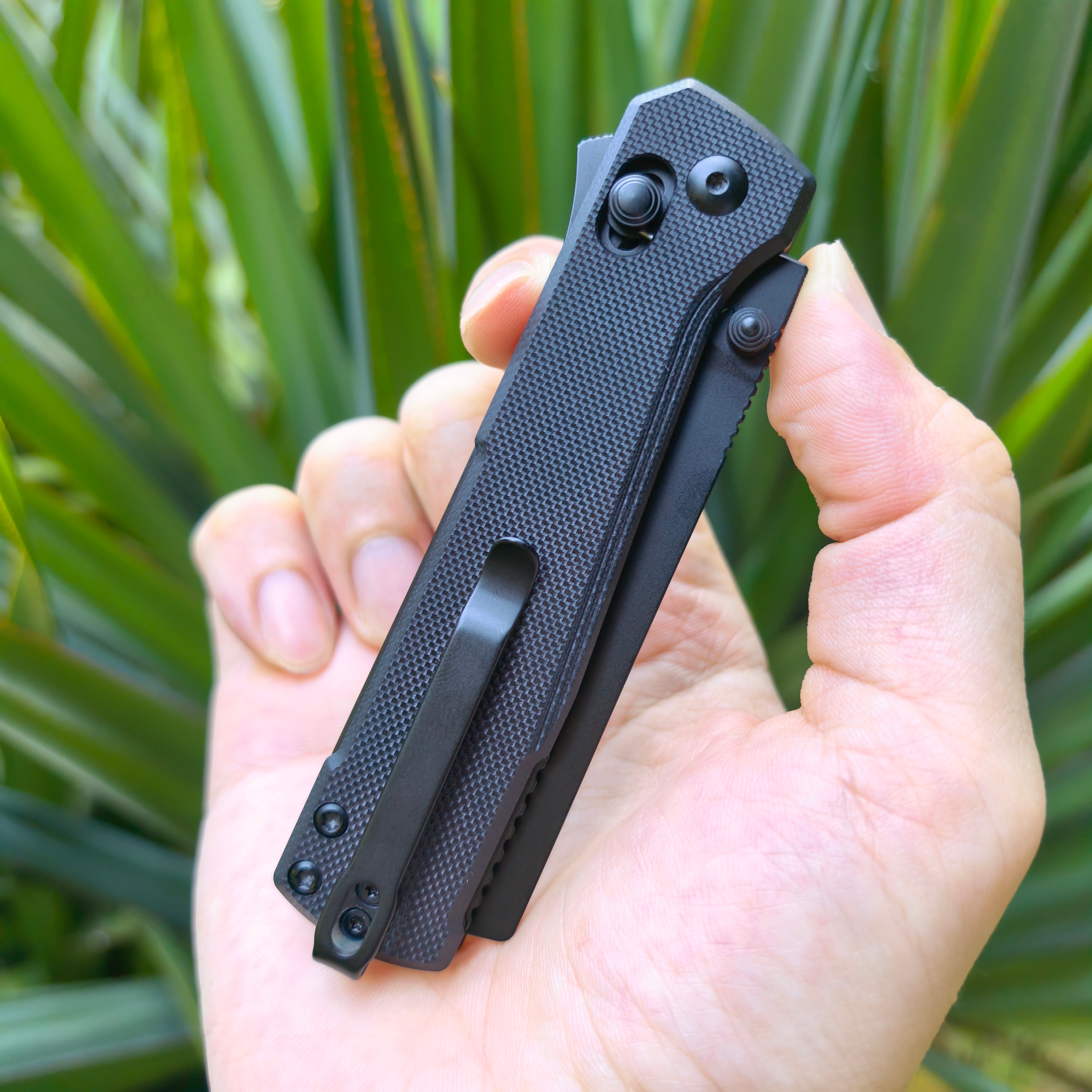 CJRB Prototype Breech J1968 AR-RPM9 Steel Blade G10 Handle Folding Knives