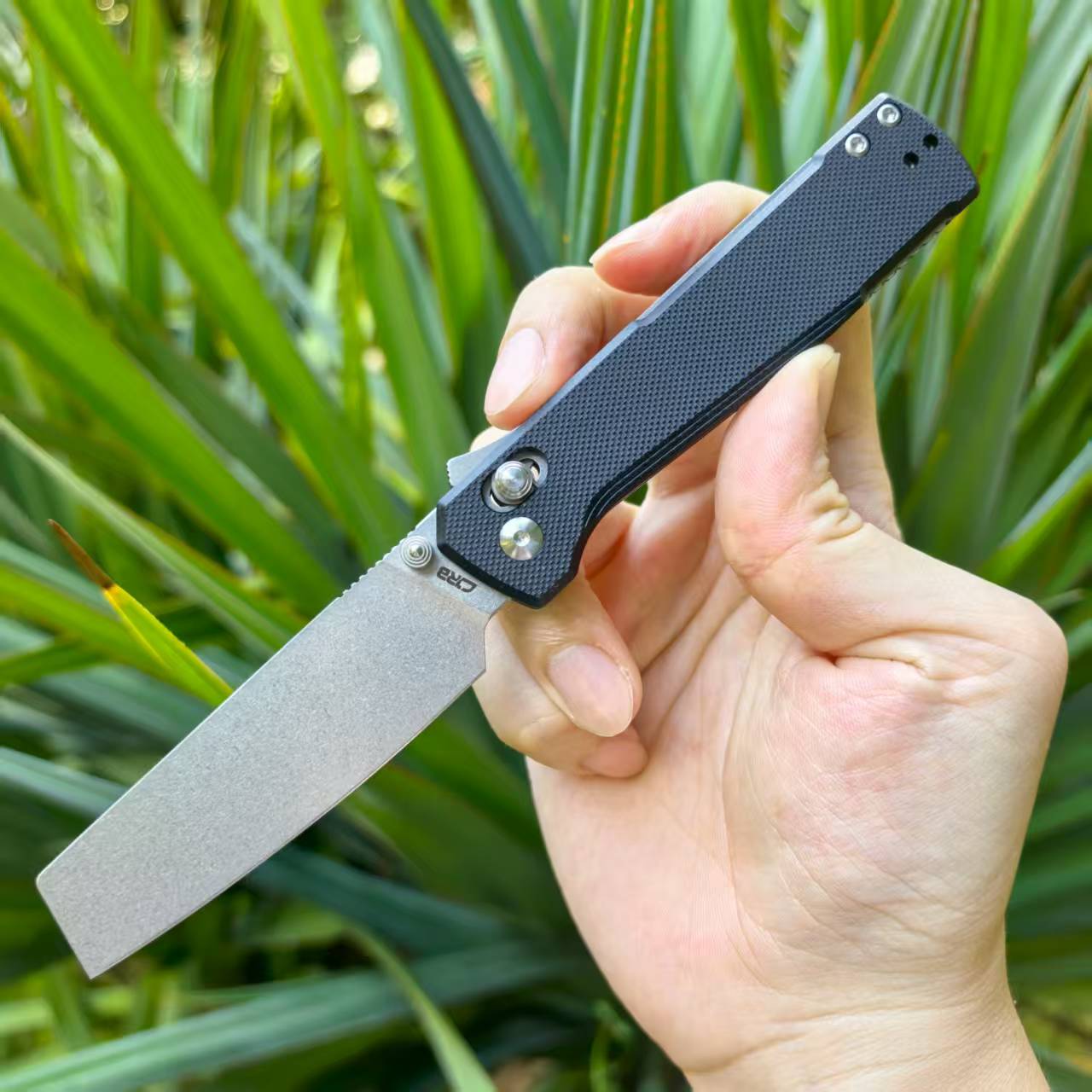 CJRB Prototype Breech J1968 AR-RPM9 Steel Blade G10 Handle Folding Knives
