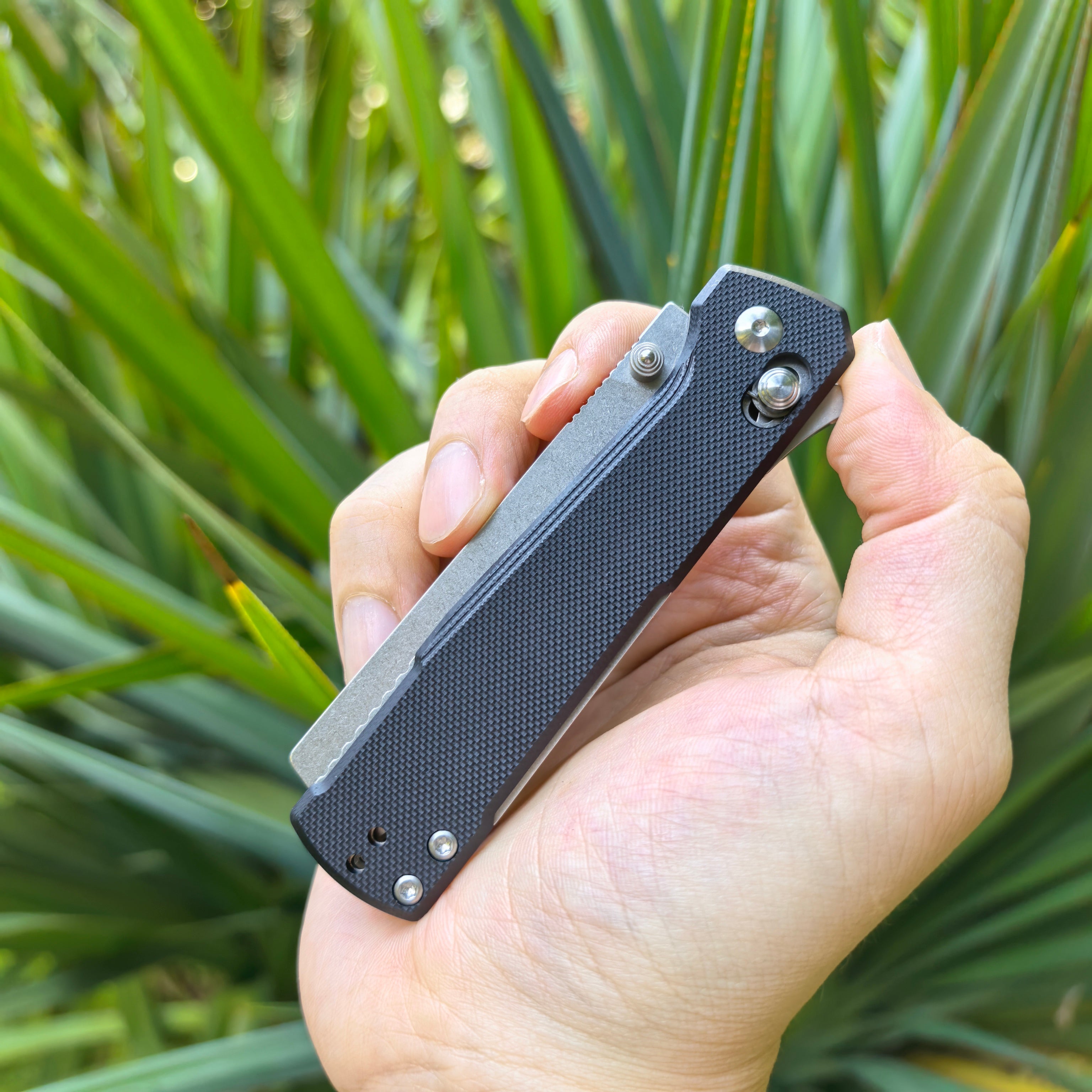 CJRB Prototype Breech J1968 AR-RPM9 Steel Blade G10 Handle Folding Knives