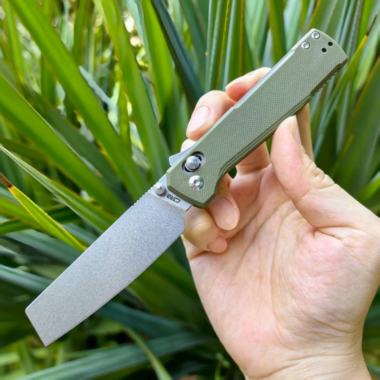 CJRB Prototype Breech J1968 AR-RPM9 Steel Blade G10 Handle Folding Knives