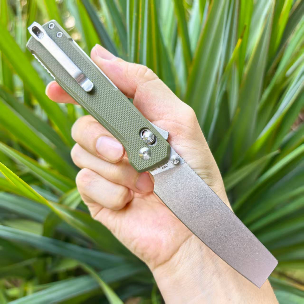 CJRB Prototype Breech J1968 AR-RPM9 Steel Blade G10 Handle Folding Knives