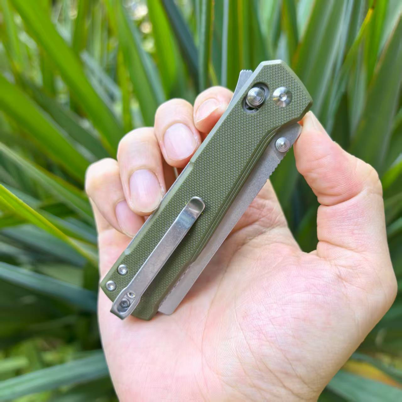 CJRB Prototype Breech J1968 AR-RPM9 Steel Blade G10 Handle Folding Knives