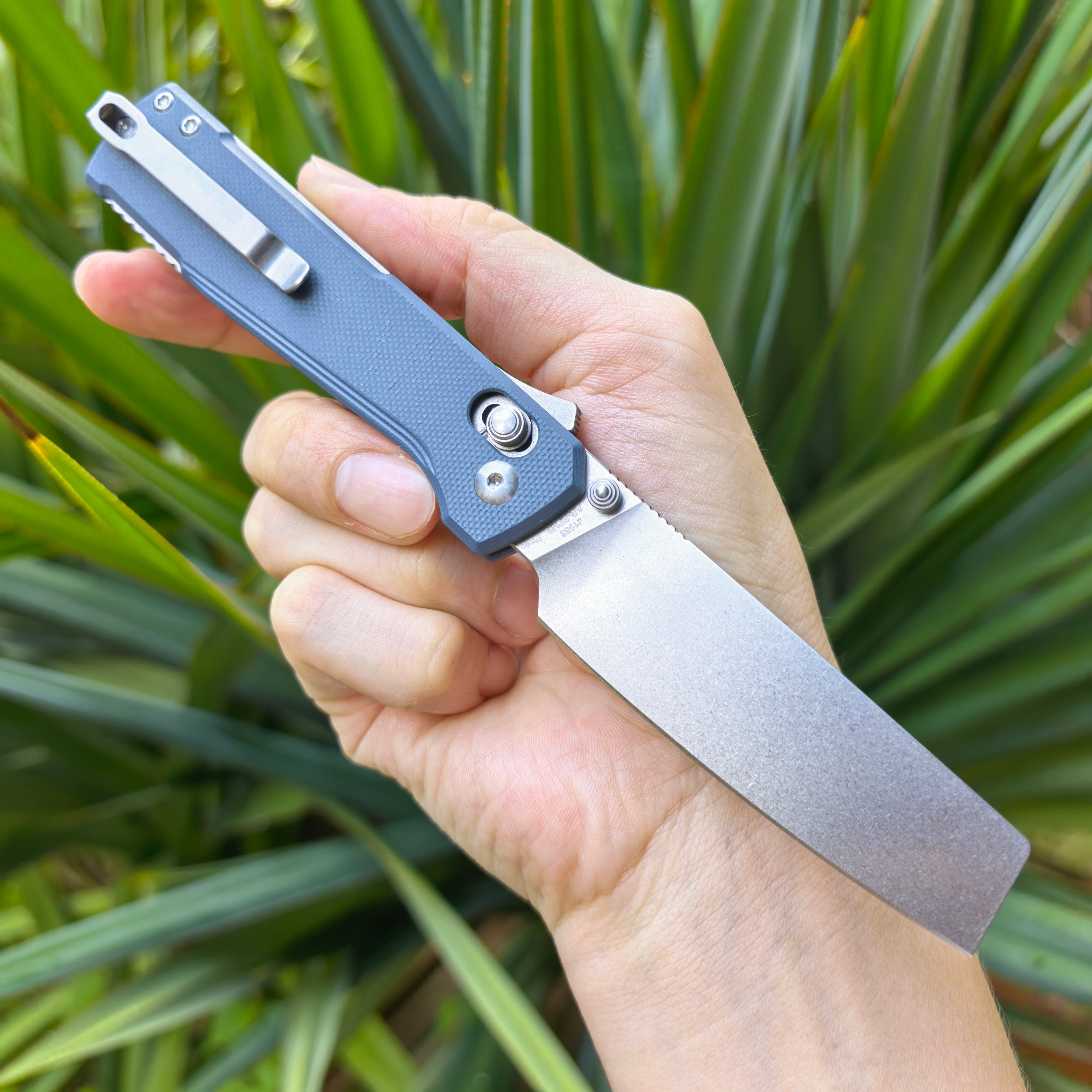 CJRB Prototype Breech J1968 AR-RPM9 Steel Blade G10 Handle Folding Knives