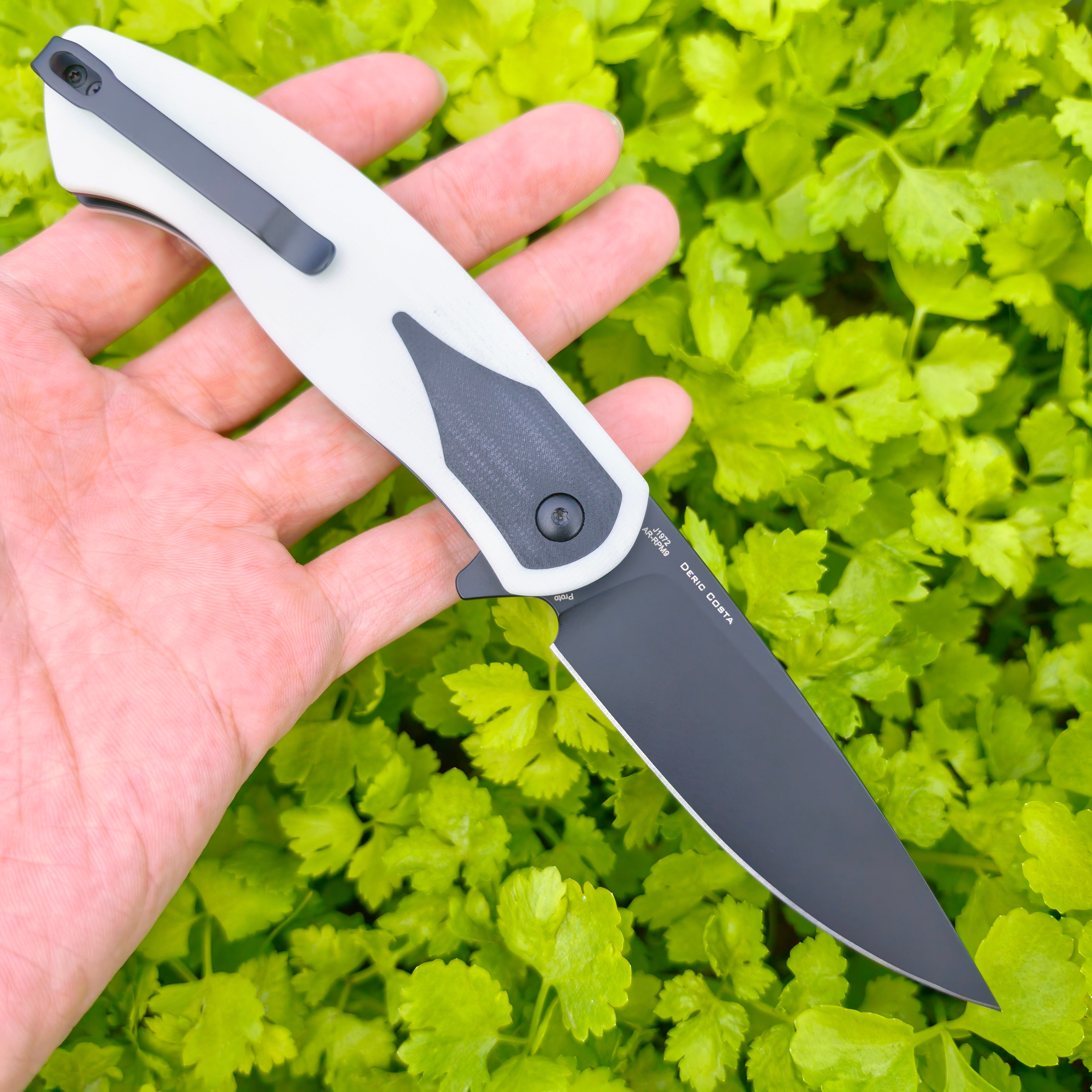 CJRB Prototype Rodayo J1972 AR-RPM9 Steel Blade G10 Handle Folding Knives